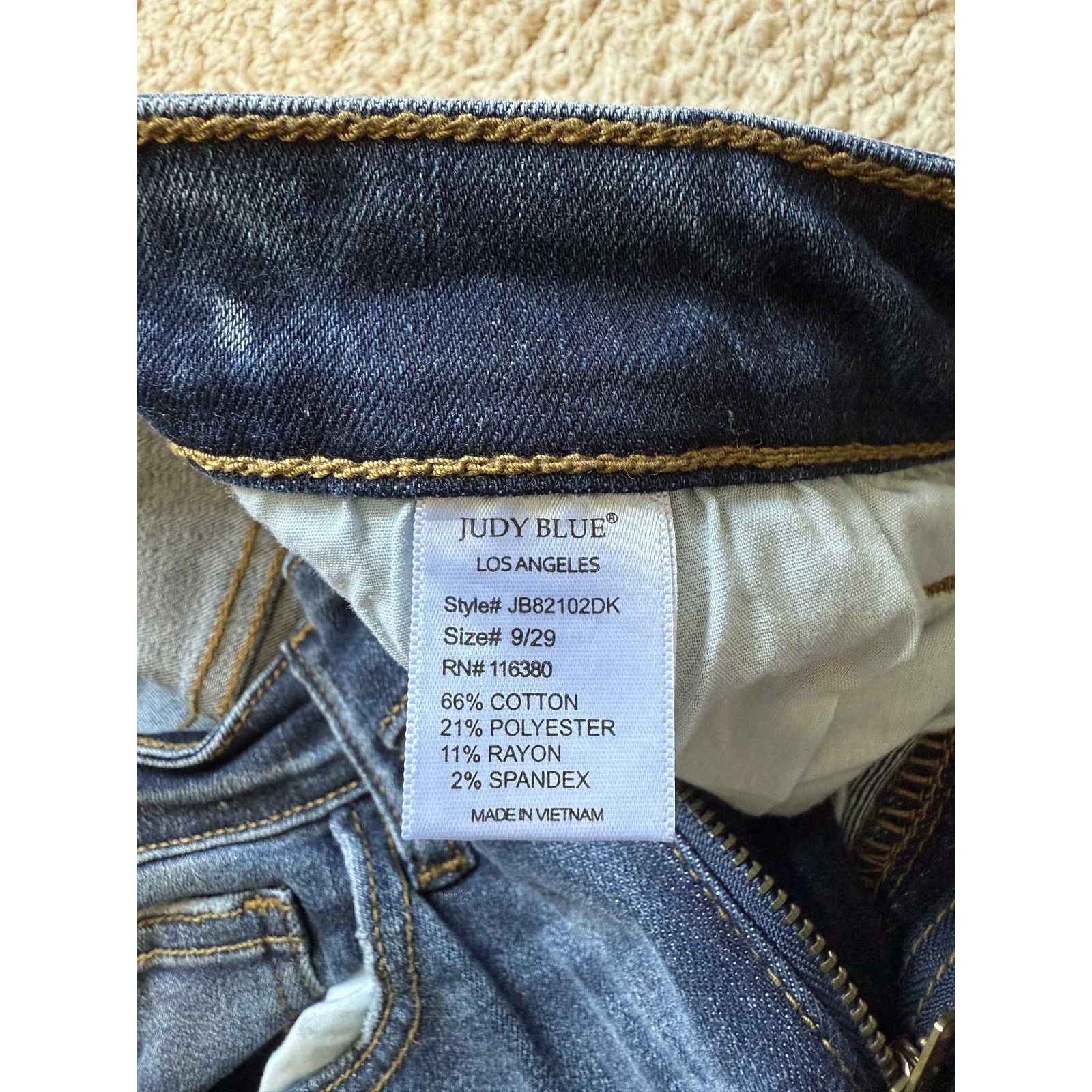 Judy Blue Judy Blue Relaxed Fit Denim Skinny Cropped Jeans Blue 9 / 29 Size 29" - 9 Thumbnail