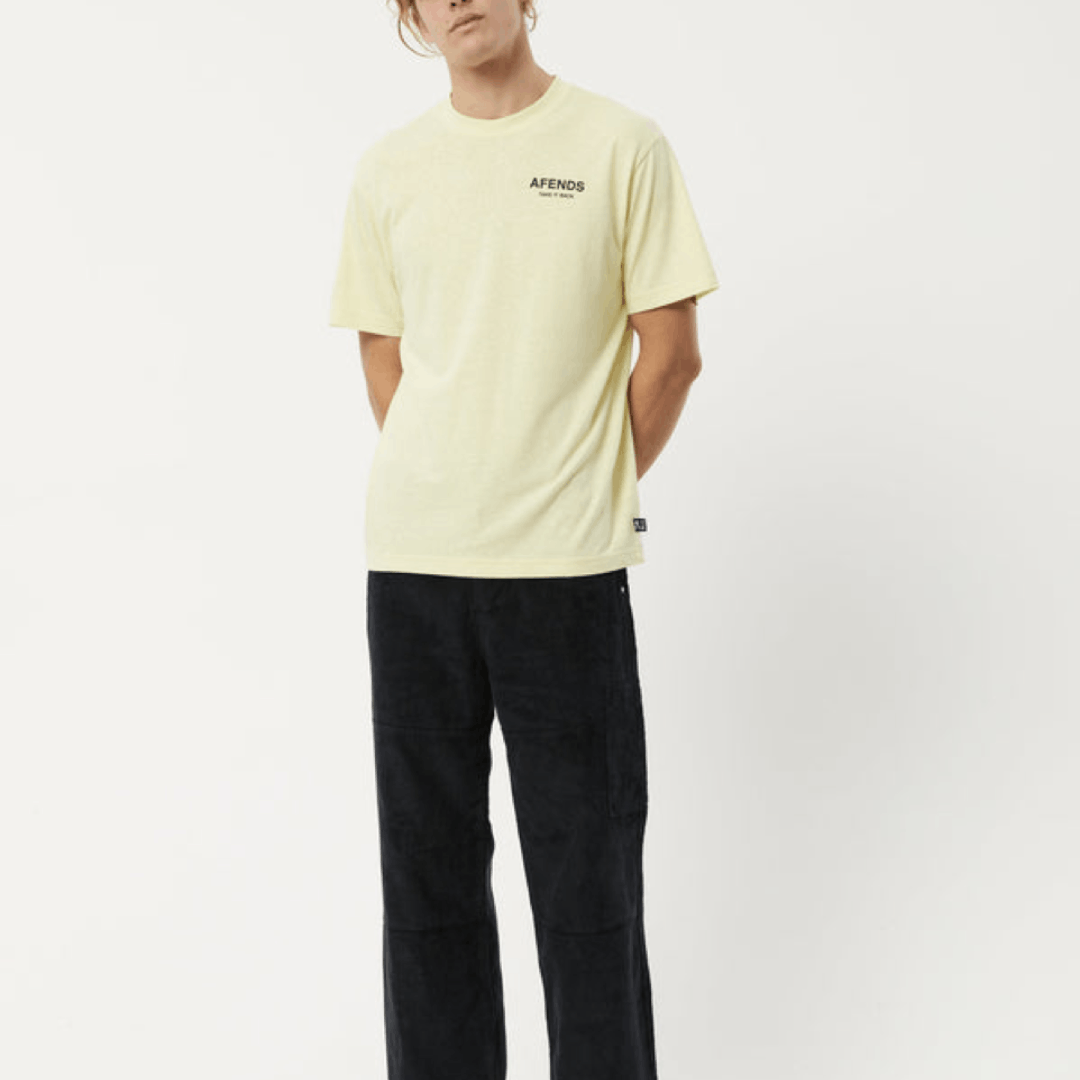 Afends BNWT Afends - Take It Back - Hemp Weed Yellow T-Shirt Medium Size US M / EU 48-50 / 2 - 18 Thumbnail