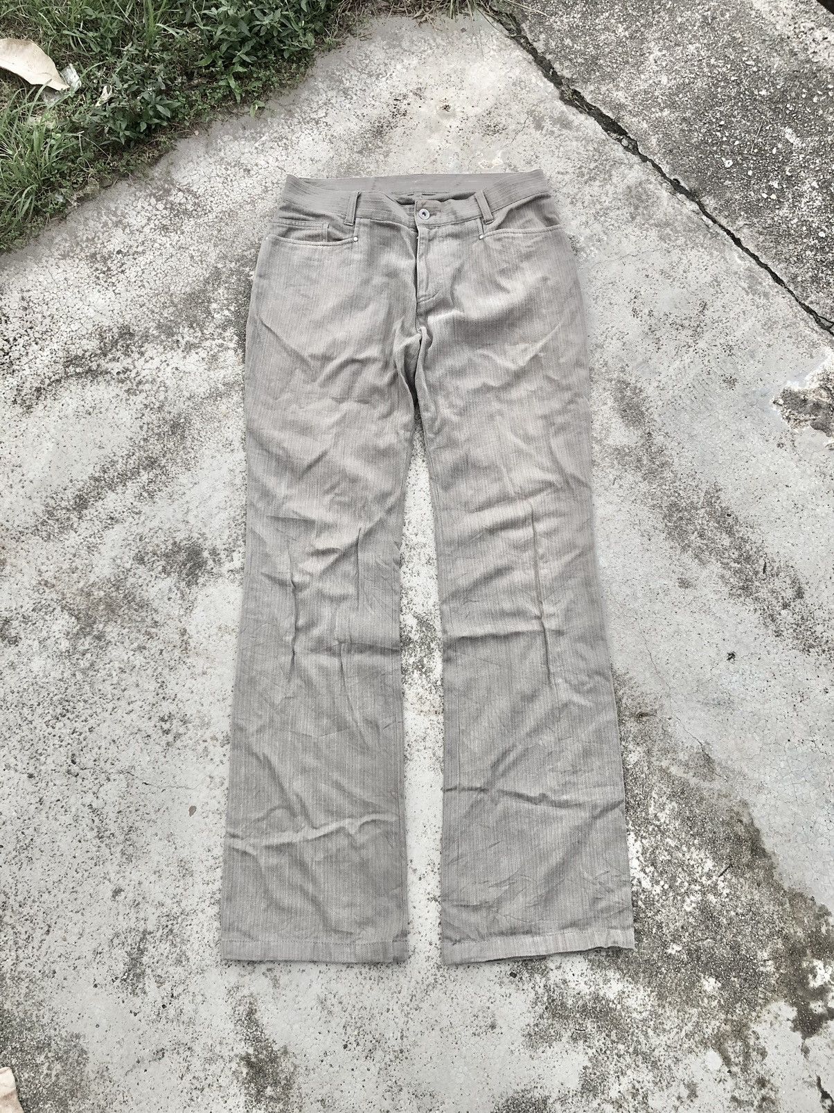 Katharine Hamnett London × Vintage FLARED⚡️⚡️HAMNETT STRIPED DENIM Size US 32 / EU 48 - 1 Thumbnail