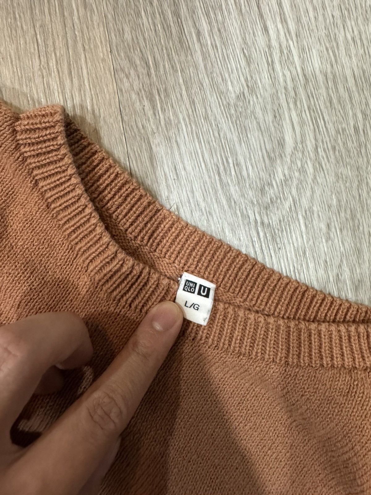 Uniqlo Burnt Orange Knit Oversized Sweater Size US L / EU 52-54 / 3 - 2 Thumbnail