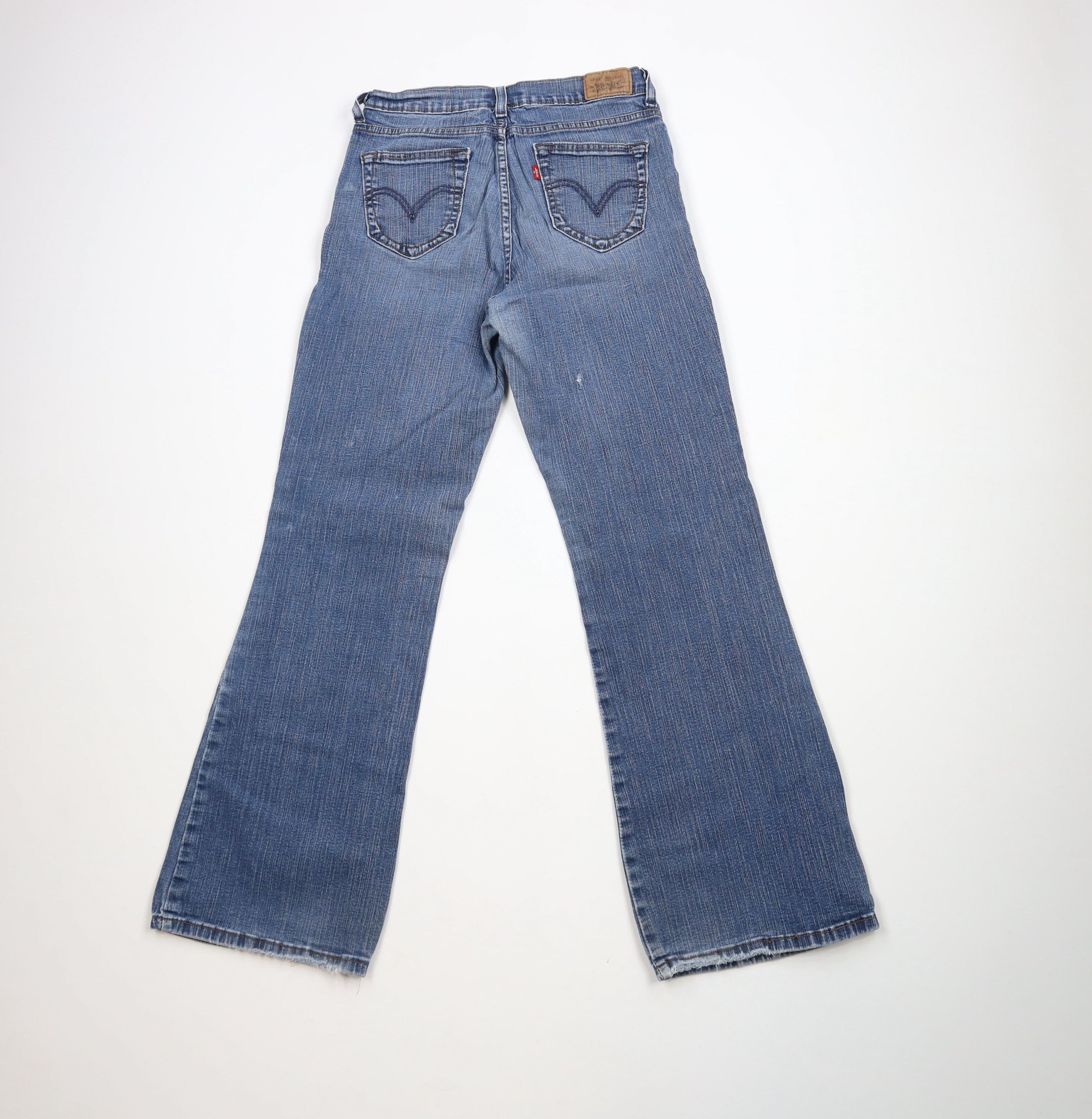 Levi's × Vintage Vintage Y2K Levis Flared Wide Leg Denim Jeans Babydoll Size 30" / US 8 / IT 44 - 9 Thumbnail