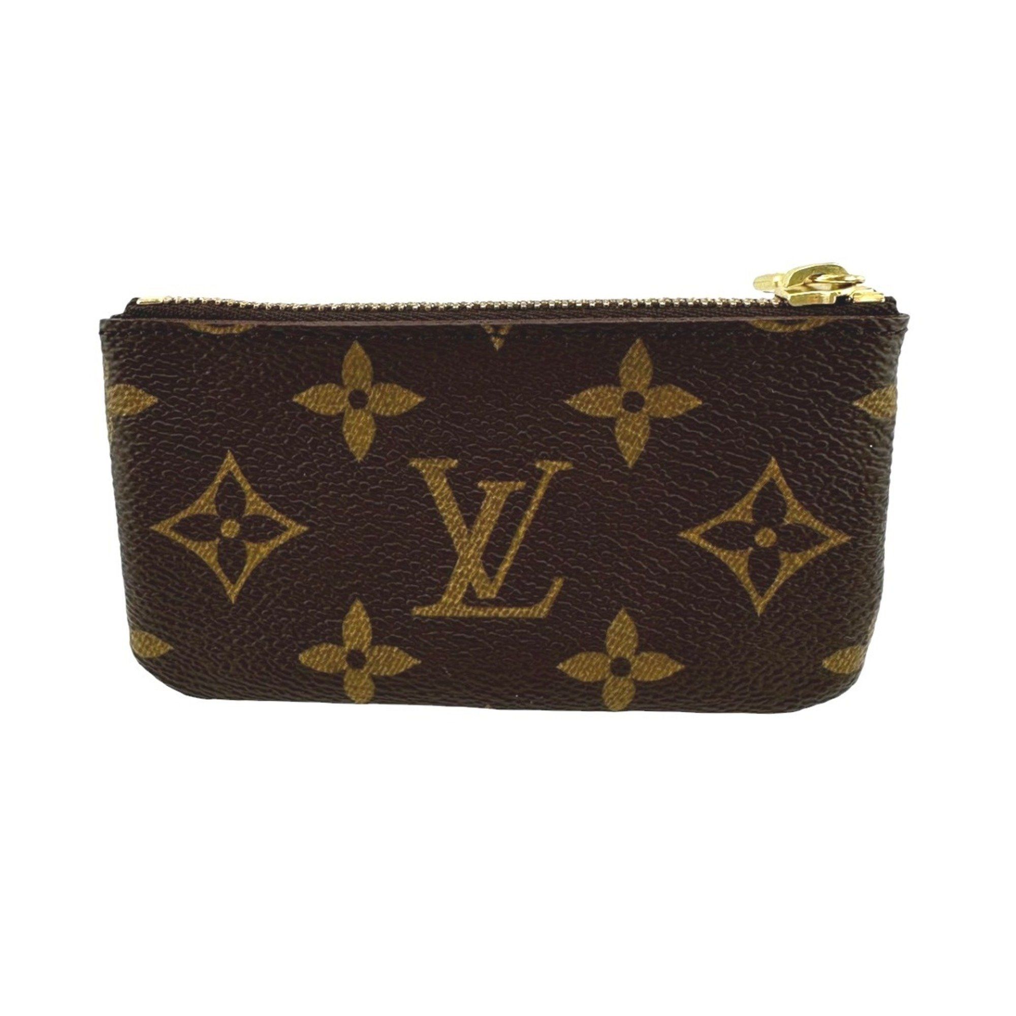 Louis Vuitton Louis Vuitton Key Case, Coin Purse and Monogram Pochette Cle, Canvas, M62650, Brown Size ONE SIZE - 1 Thumbnail