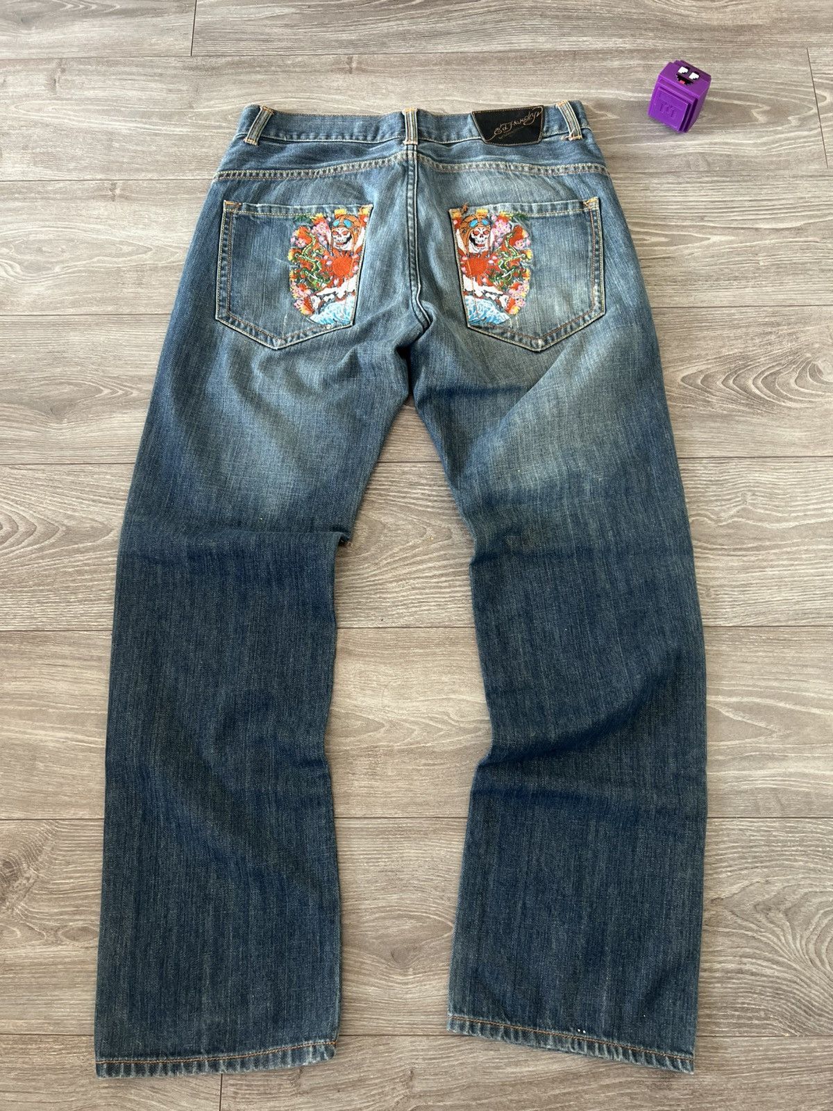 Ed Hardy Ed Hardy Avant Garde Loose Japan Style Distressed Jeans Size US 34 / EU 50 - 1 Thumbnail