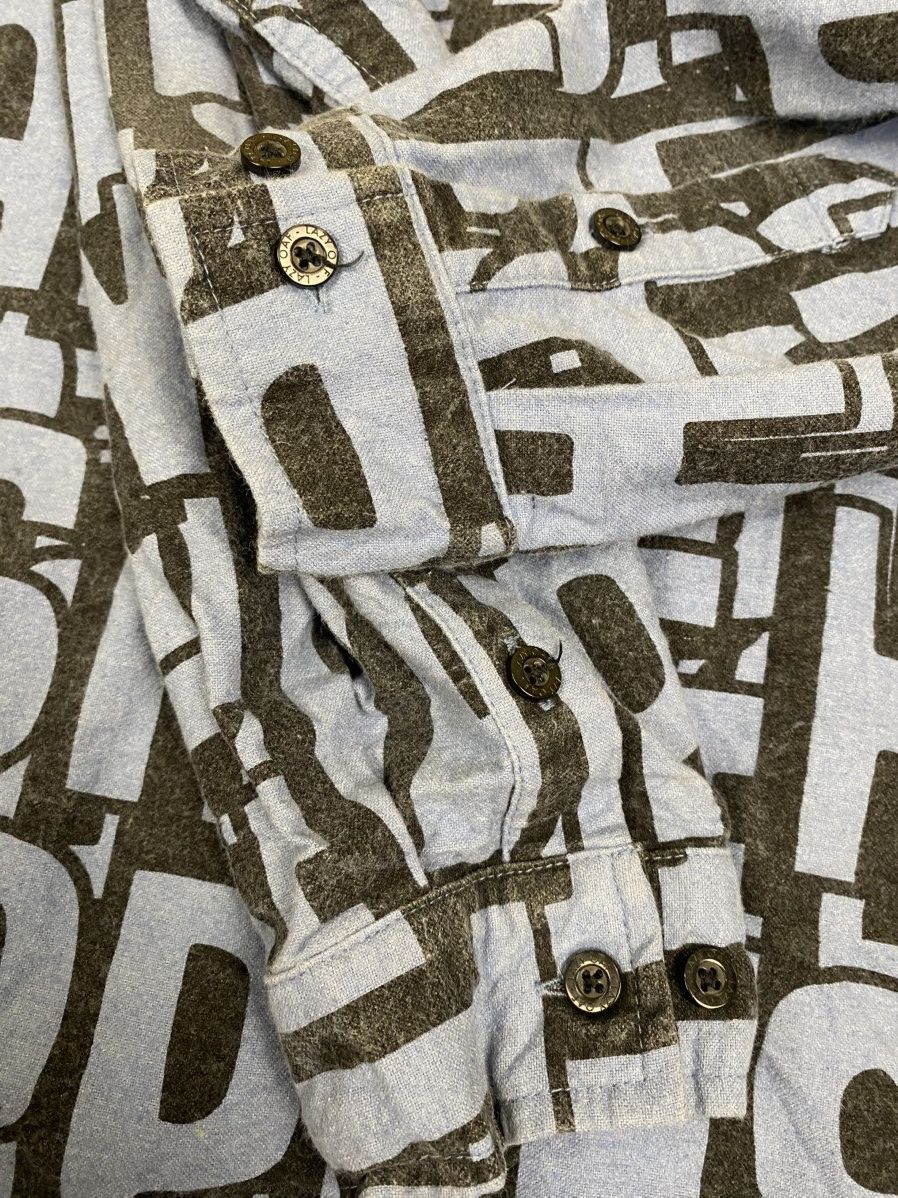 Lazy Oaf Lazy Oaf Shit Happens Graffiti Long Sleeve Button Shirt L Size US L / EU 52-54 / 3 - 7 Thumbnail