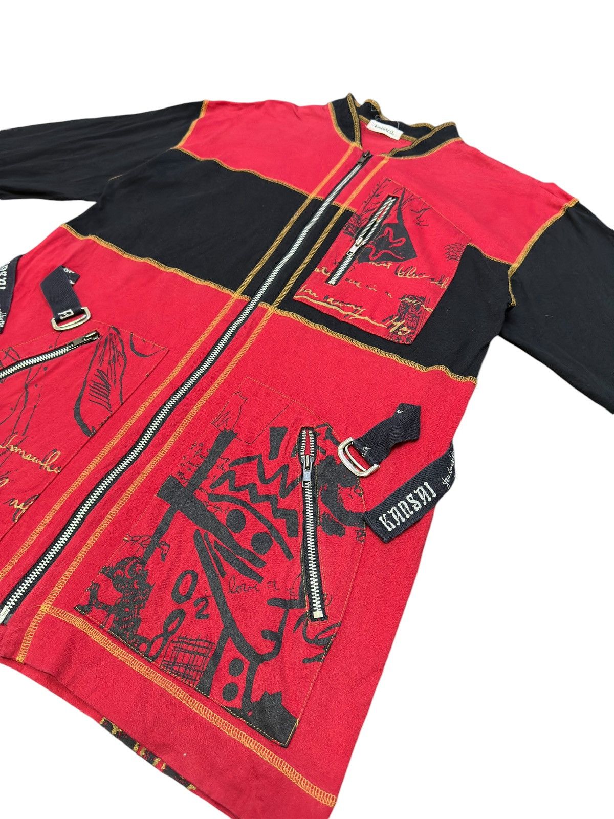 Kansai Yamamoto Vintage 90s Kansai O2 by Kansai Yamamoto Jacket Size US M / EU 48-50 / 2 - 2 Thumbnail