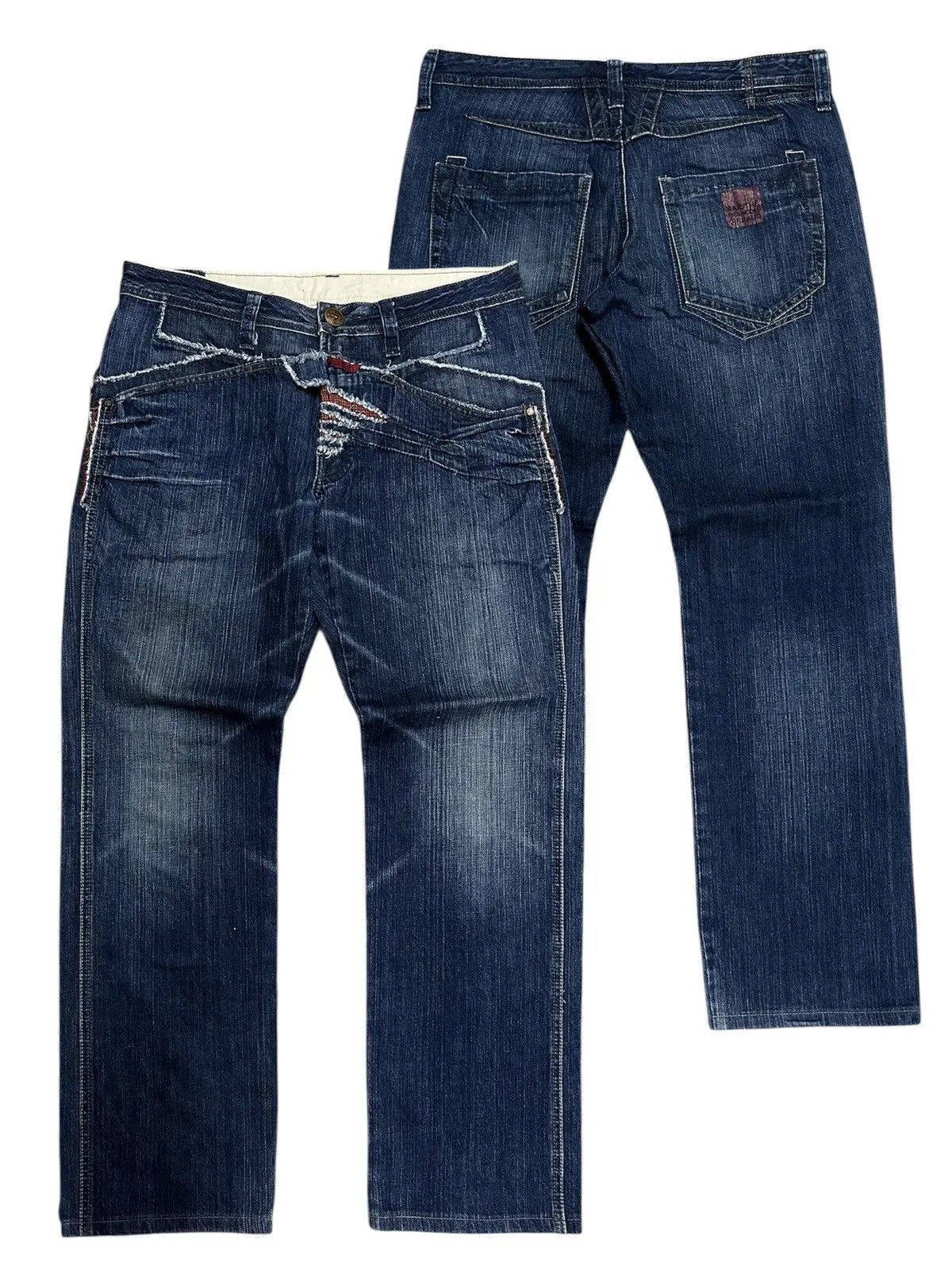 Marithe + Francois Girbaud GRAILS🔥 MARITHE FRANCOIS GIRBAUD JEANS VERY RARE DENIM PANTS Size US 33 - 1 Thumbnail