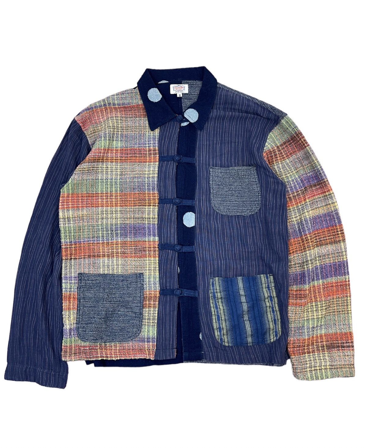 image of Blue Blue Japan x Indigo Chiang Mai Gaijin Made Linen Indigo Patch Style in Blue, Men's (Size Large