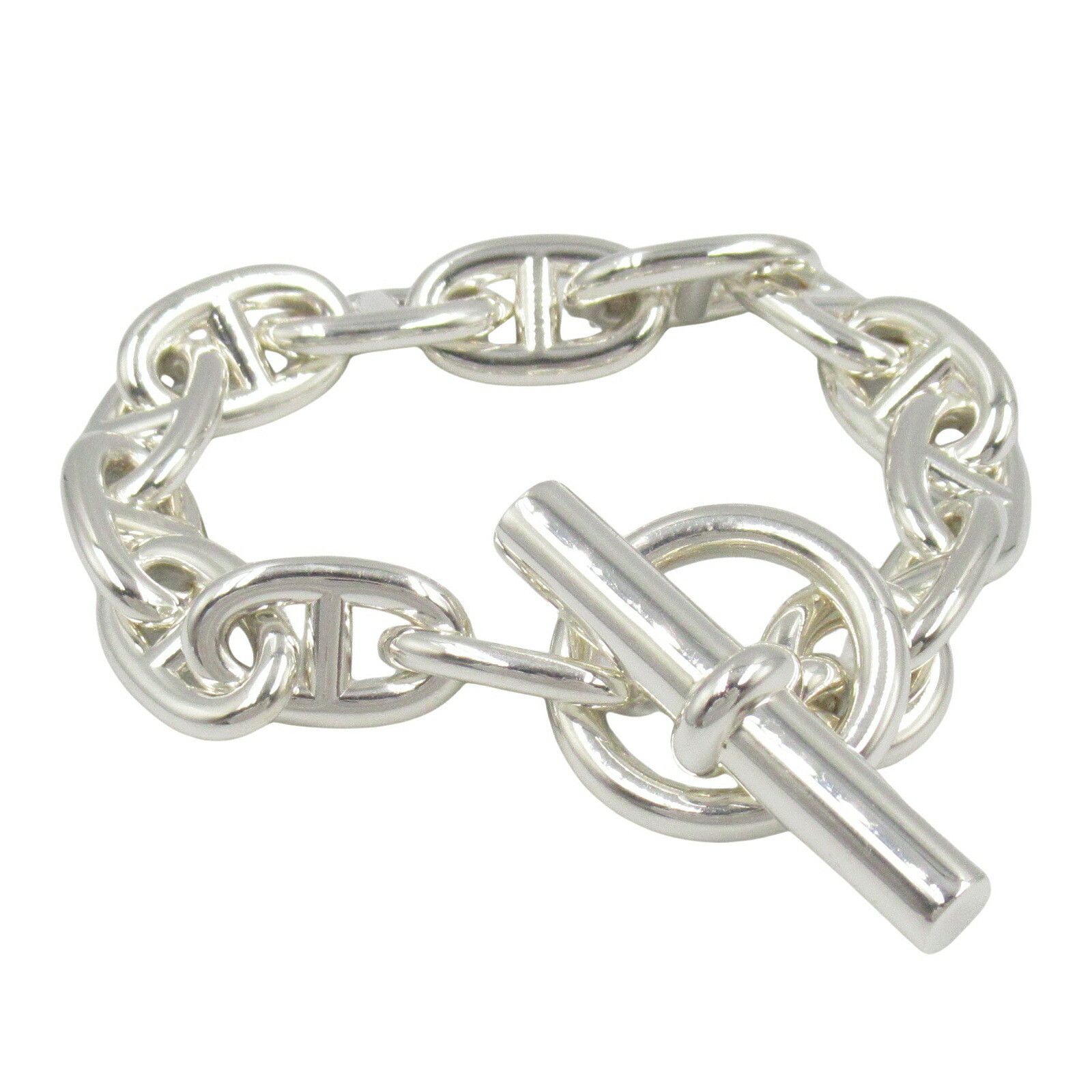 Hermes Hermes Hermes Chaine d'Ancre MM Silver925 Bracelet Metal Bracelet Size ONE SIZE - 1 Thumbnail