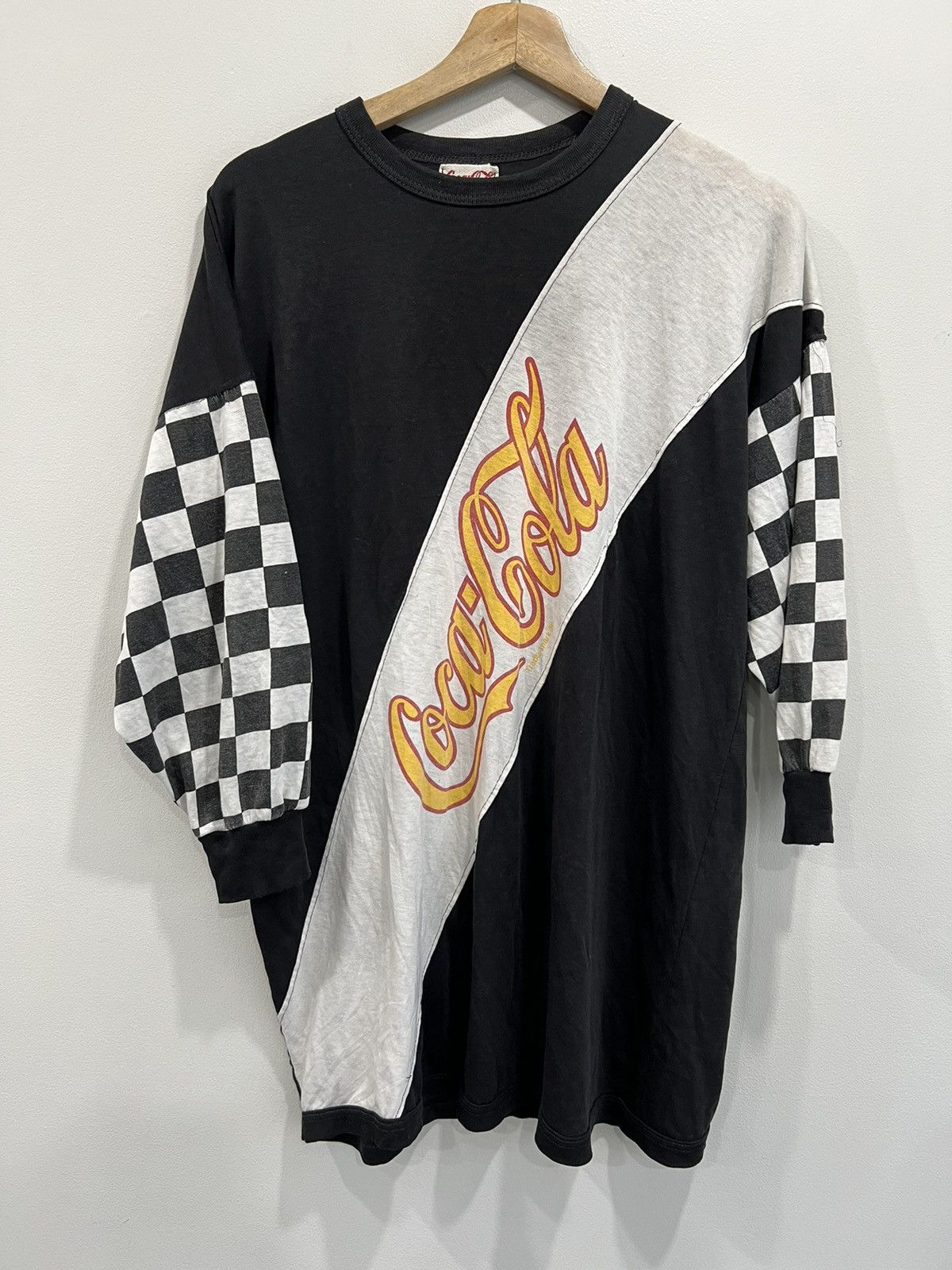 Coca Cola × Vintage Vintage Coca Cola Longsleeve Shirt checkered Size US L / EU 52-54 / 3 - 1 Thumbnail