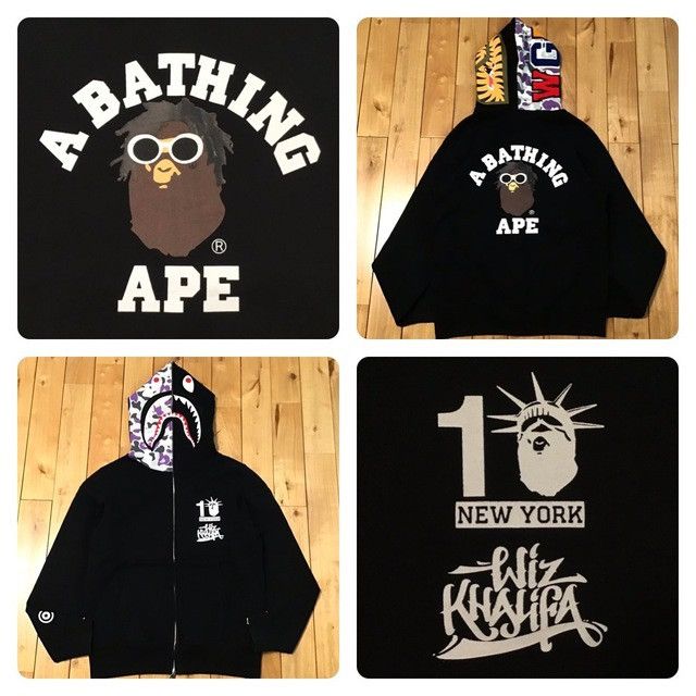 Bape × Wiz Khalifa Wiz Khalifa × BAPE camo NYC Shark full zip hoodie APE Size US M / EU 48-50 / 2 - 1 Thumbnail