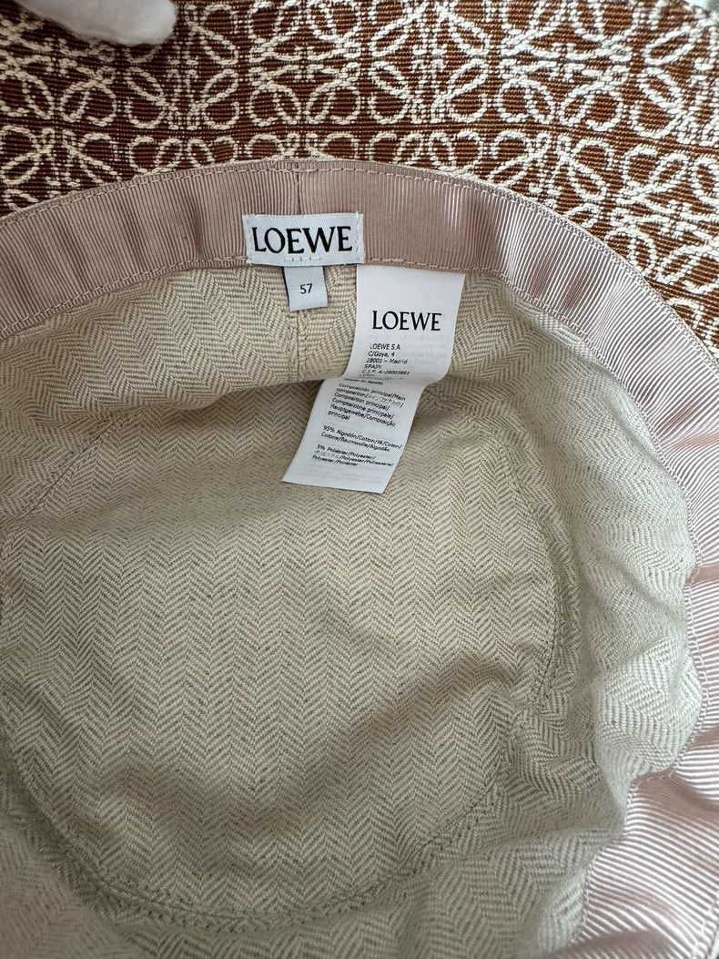Loewe LOEWE size 57 Caramel jacquard bucket hat Size ONE SIZE - 3 Thumbnail