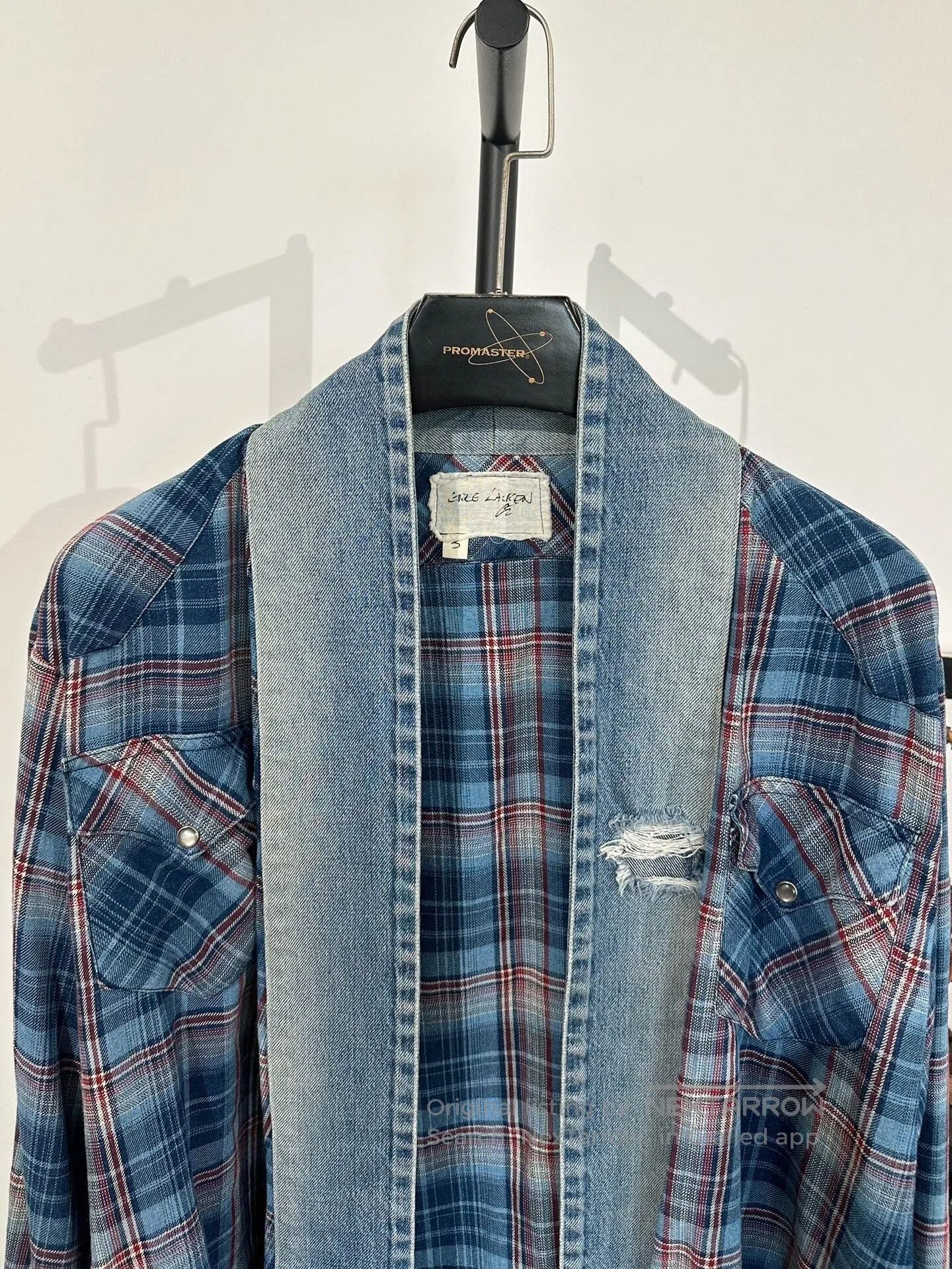 Greg Lauren Greg Lauren Denim Patchwork Robe Coat. Size US L / EU 52-54 / 3 - 3 Thumbnail
