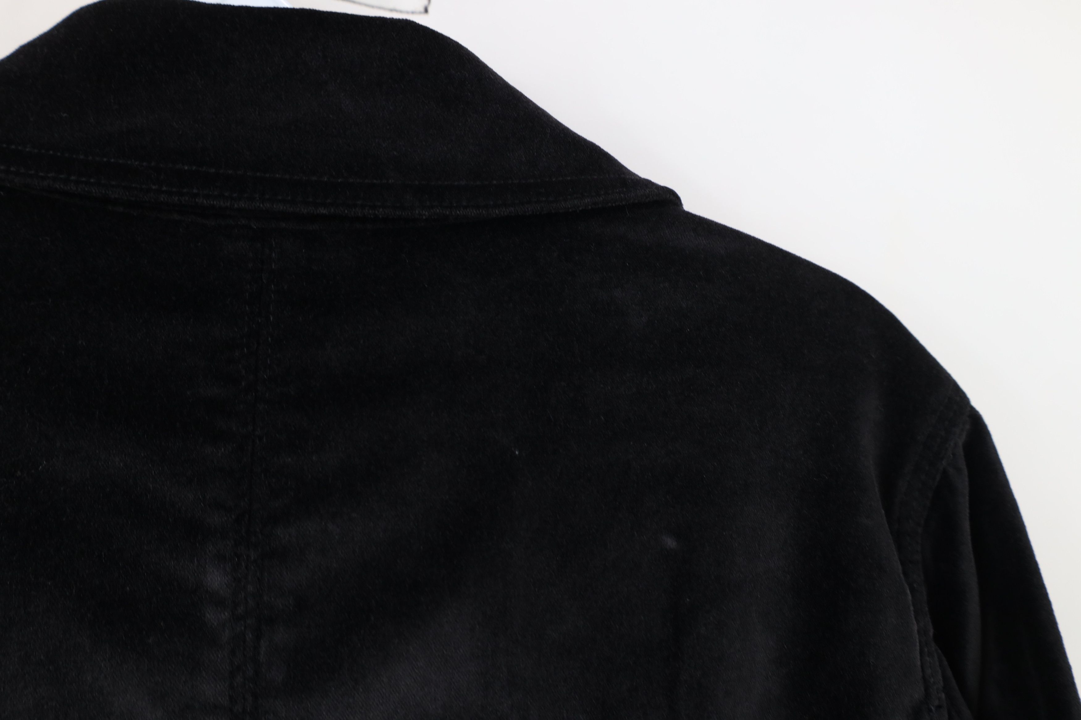 Vintage × White House Black Market White House Black Market Trim Velour Military Blazer Jacket Size L / US 10 / IT 46 - 10 Thumbnail