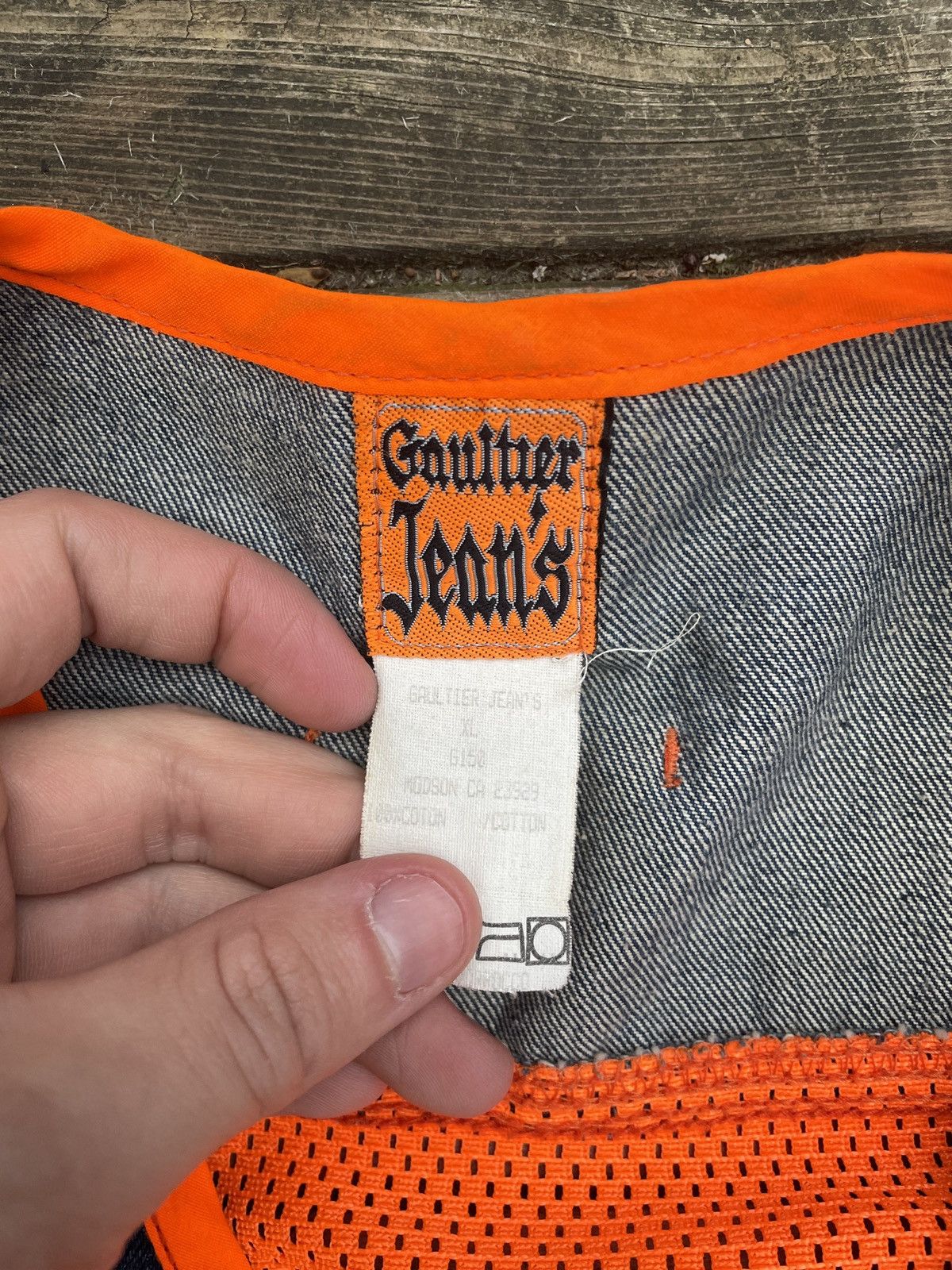 Jean Paul Gaultier Vintage Jean Paul Gaultier Jeans Jacket Vest Mesh Medium Size M / US 6-8 / IT 42-44 - 4 Thumbnail