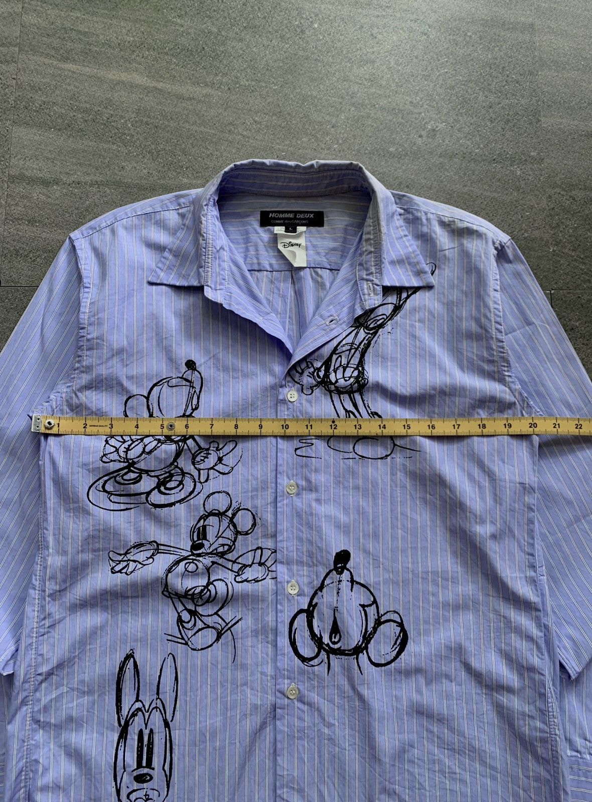 Comme des Garcons Homme Deux FREE TAX! Disney Mickey Mouse Collabs Ls Shirt Size US M / EU 48-50 / 2 - 11 Thumbnail