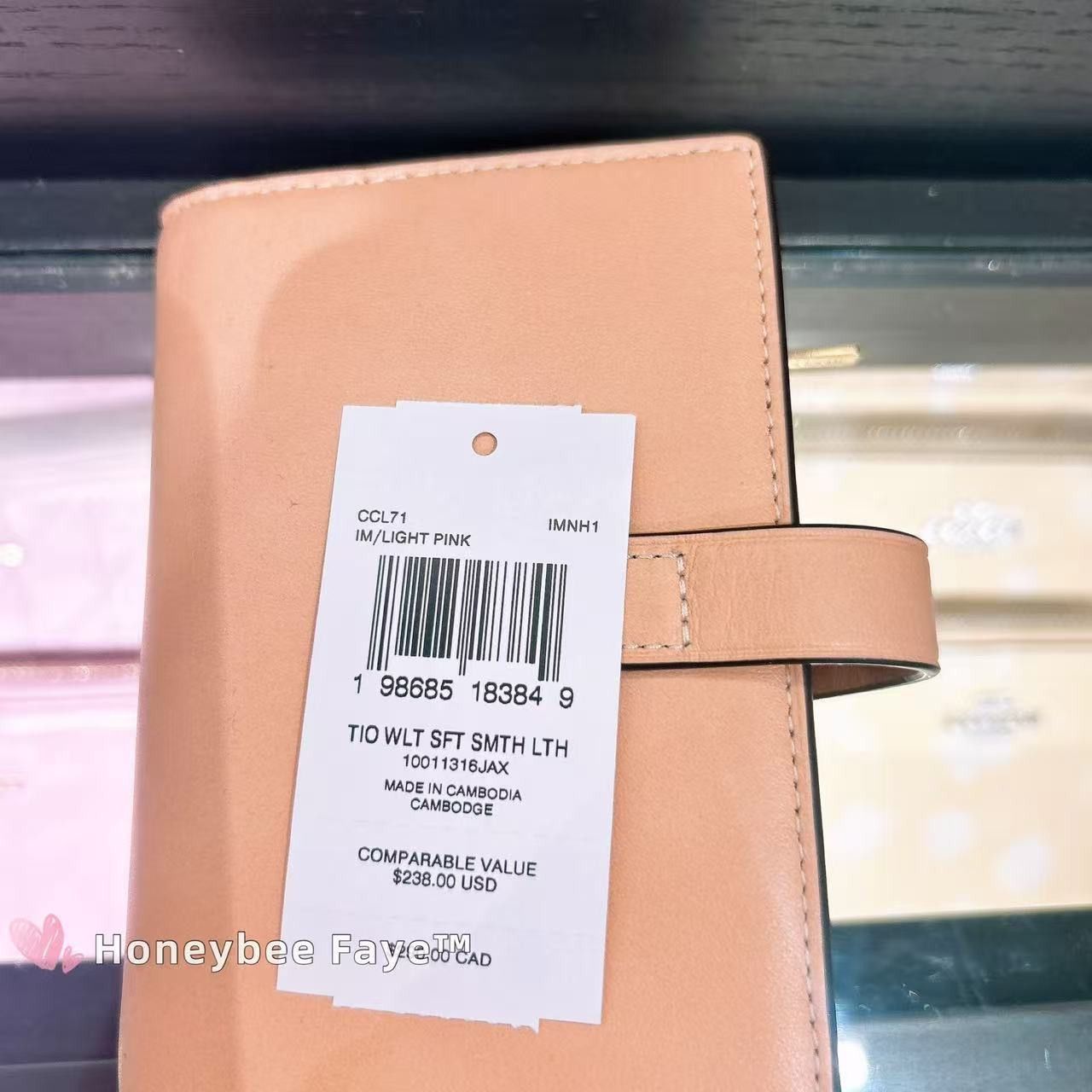Coach 2 In 1 Wallet CCL71 Light Pink Size ONE SIZE - 6 Thumbnail