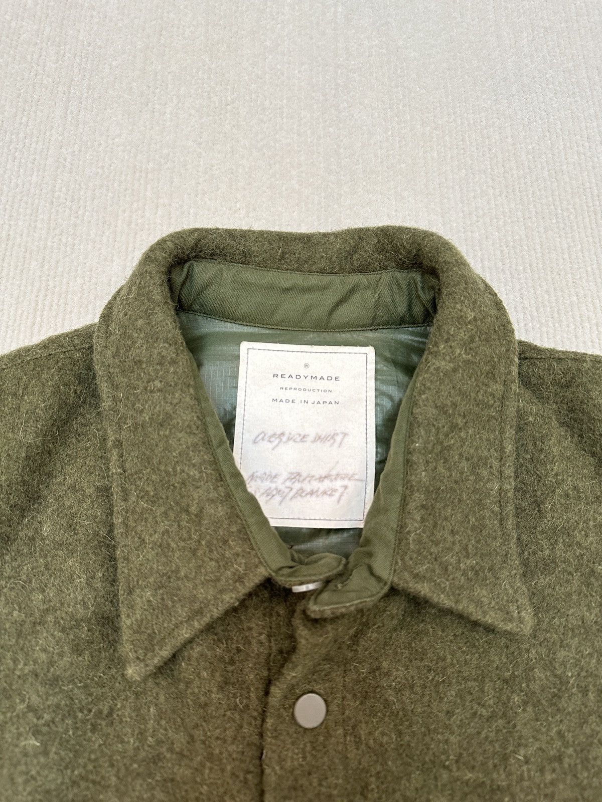 READYMADE × Saint Michael Readymade Wool Military Blanket Shirt Size US L / EU 52-54 / 3 - 2 Thumbnail