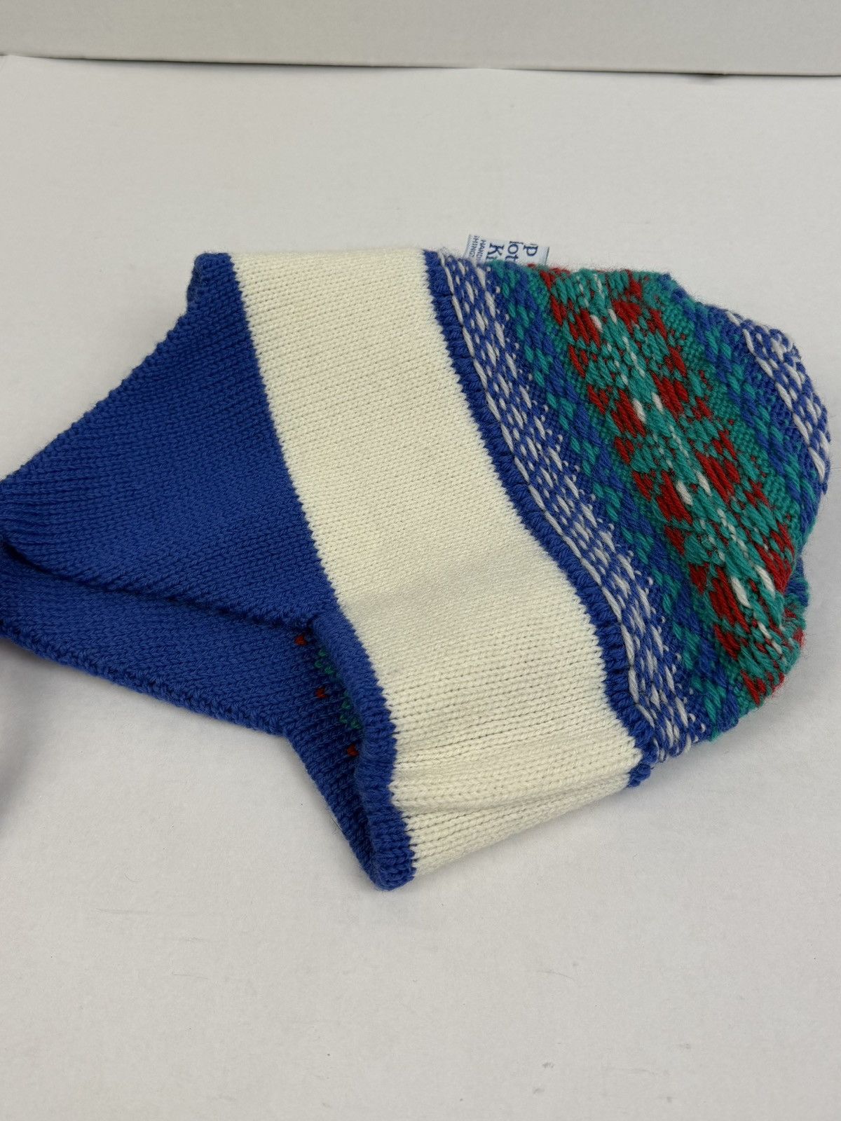 Other Vintage Top Notch Knit Ski Hat Aztec Wool Beanie Ear Flaps Size ONE SIZE - 8 Thumbnail