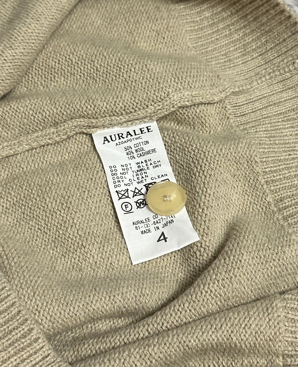 Auralee Cotton Wool Cashmere Knit Polo Size US XL / EU 56 / 4 - 5 Thumbnail