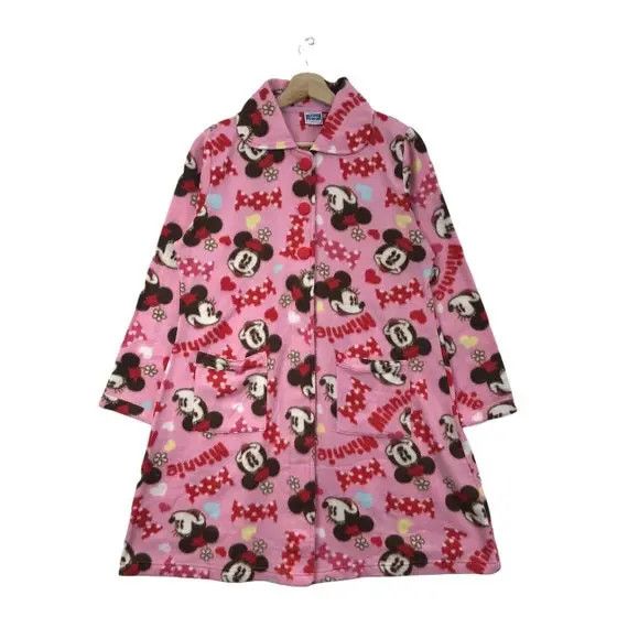 Disney × Mickey Mouse Vtg MINNIE MOUSE DISNEY Full Print Blouse Pyjamas Jacket Size M / US 6-8 / IT 42-44 - 1 Thumbnail