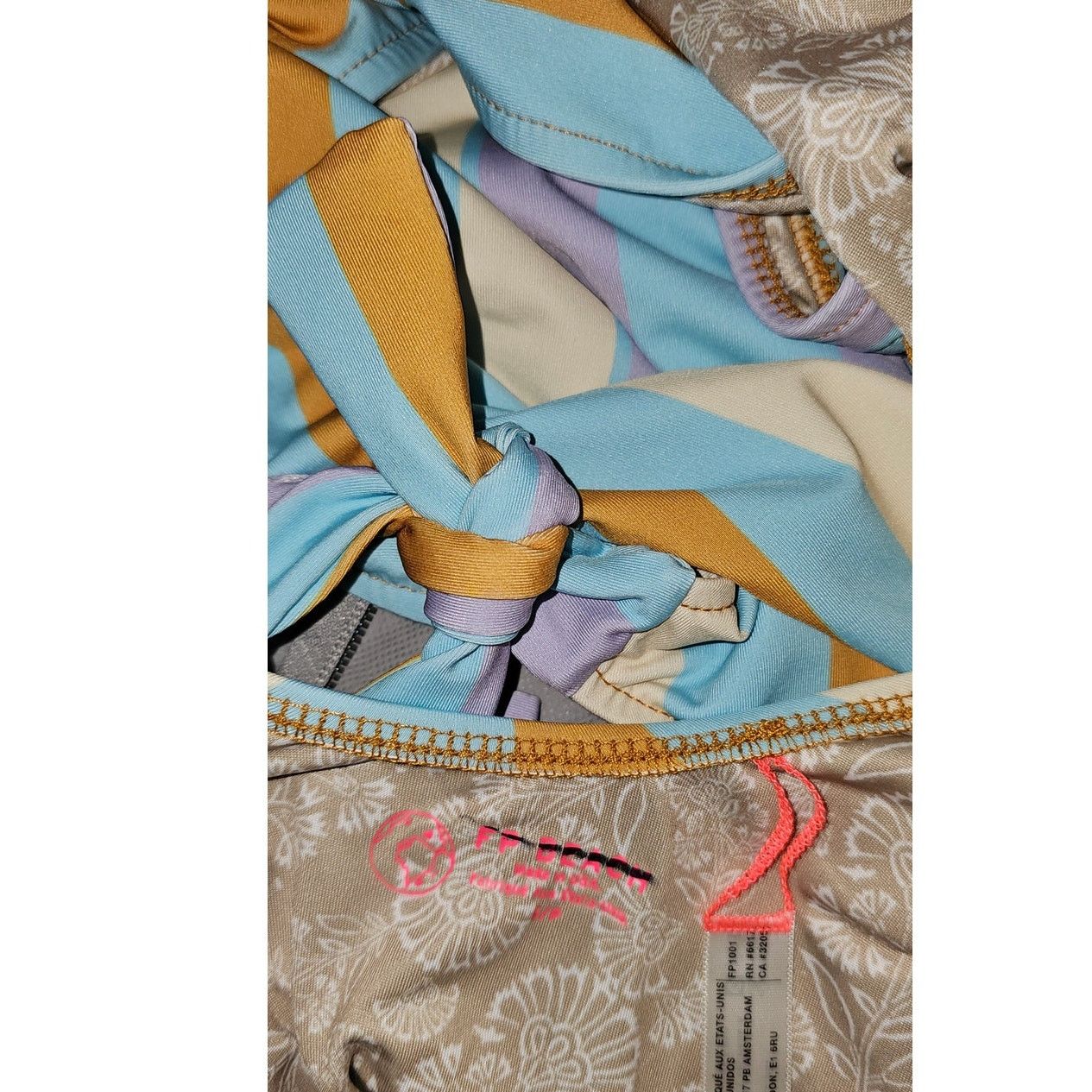 Free People New The Pamela Striped One-Piece Swimsuit $178 SMALL Blu Size S / US 4 / IT 40 - 5 Thumbnail