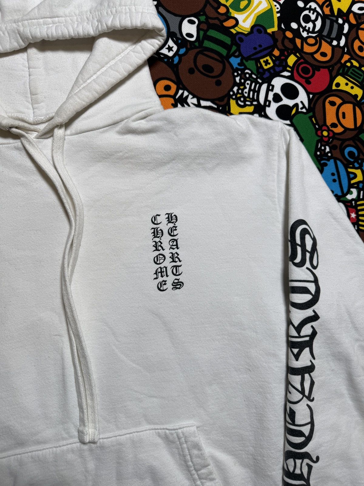 Chrome Hearts Chrome Hearts White Script Pullover Hoodie Size US S / EU 44-46 / 1 - 3 Thumbnail