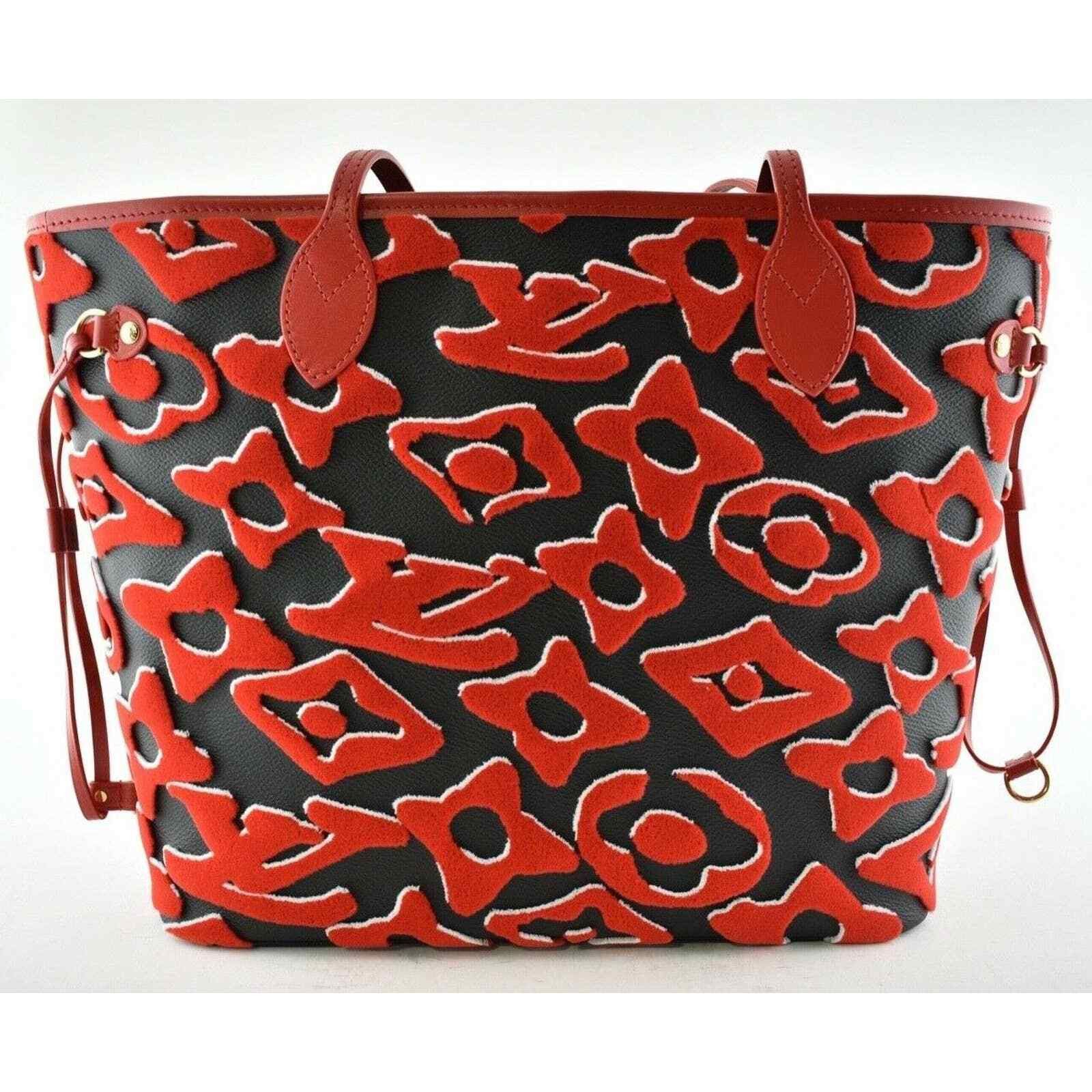 Louis Vuitton Louis Vuitton Fischer Black Red Handle Shoulder Bag Size ONE SIZE - 9 Thumbnail