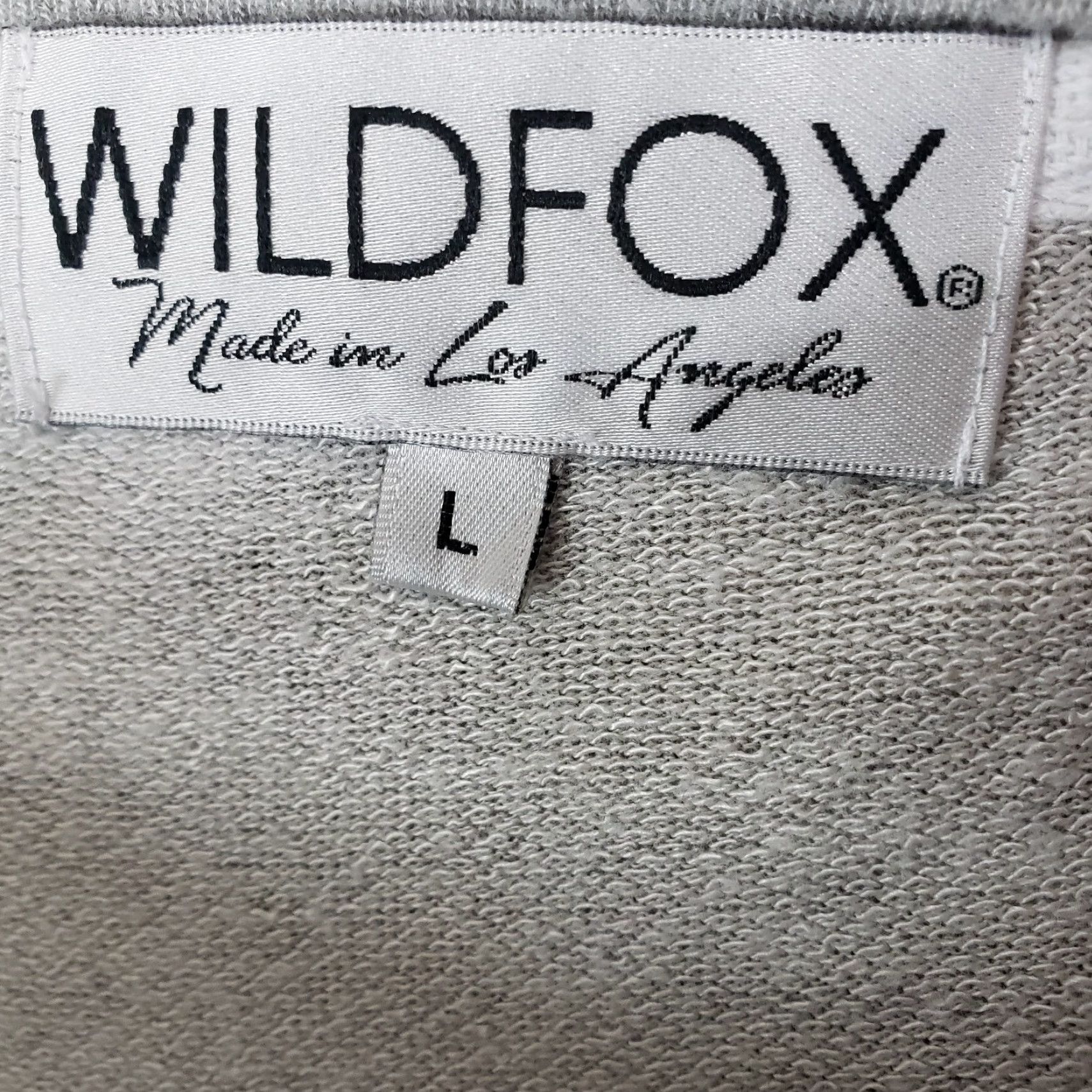 Wildfox Wildfox Glitz Heart Pullover Womens Long Sleeve Sz Large Gray Red Slouchy Size L / US 10 / IT 46 - 6 Thumbnail