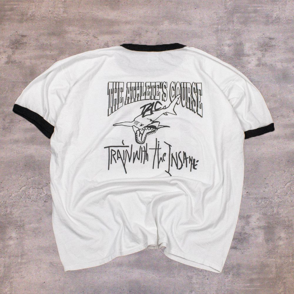 Jerzees × Travis Scott × Vintage Vintage 1990's Tac Summer Pride Travis Scott Ringer T-Shirt Size US XL / EU 56 / 4 - 1 Thumbnail