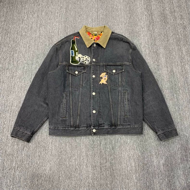 Gucci Gucci Banana Plush Denim Jacket Size US L / EU 52-54 / 3 - 1 Thumbnail