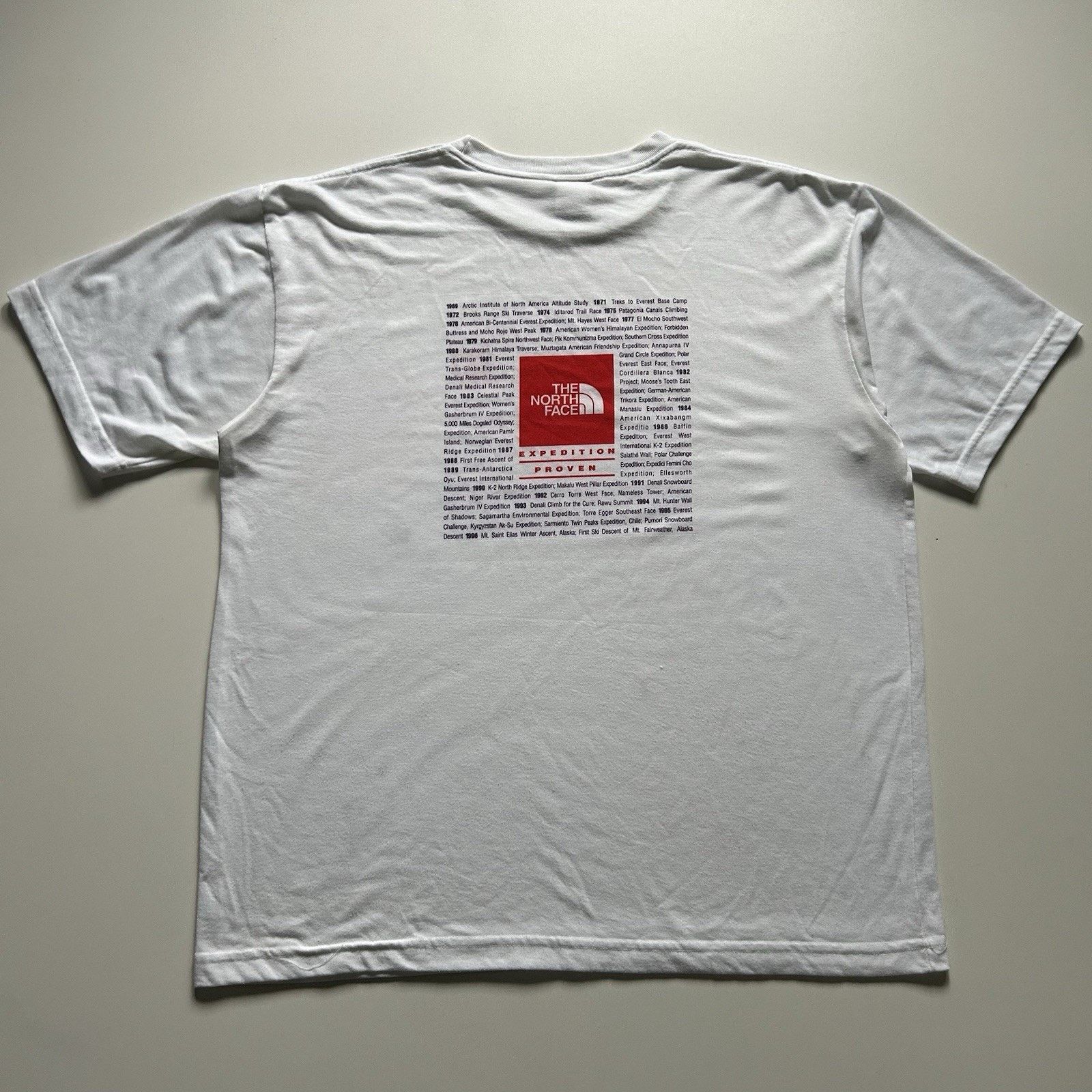 The North Face Vintage 90s The North Face T Shirt XL Expedition Proven Rare Size US XL / EU 56 / 4 - 1 Thumbnail
