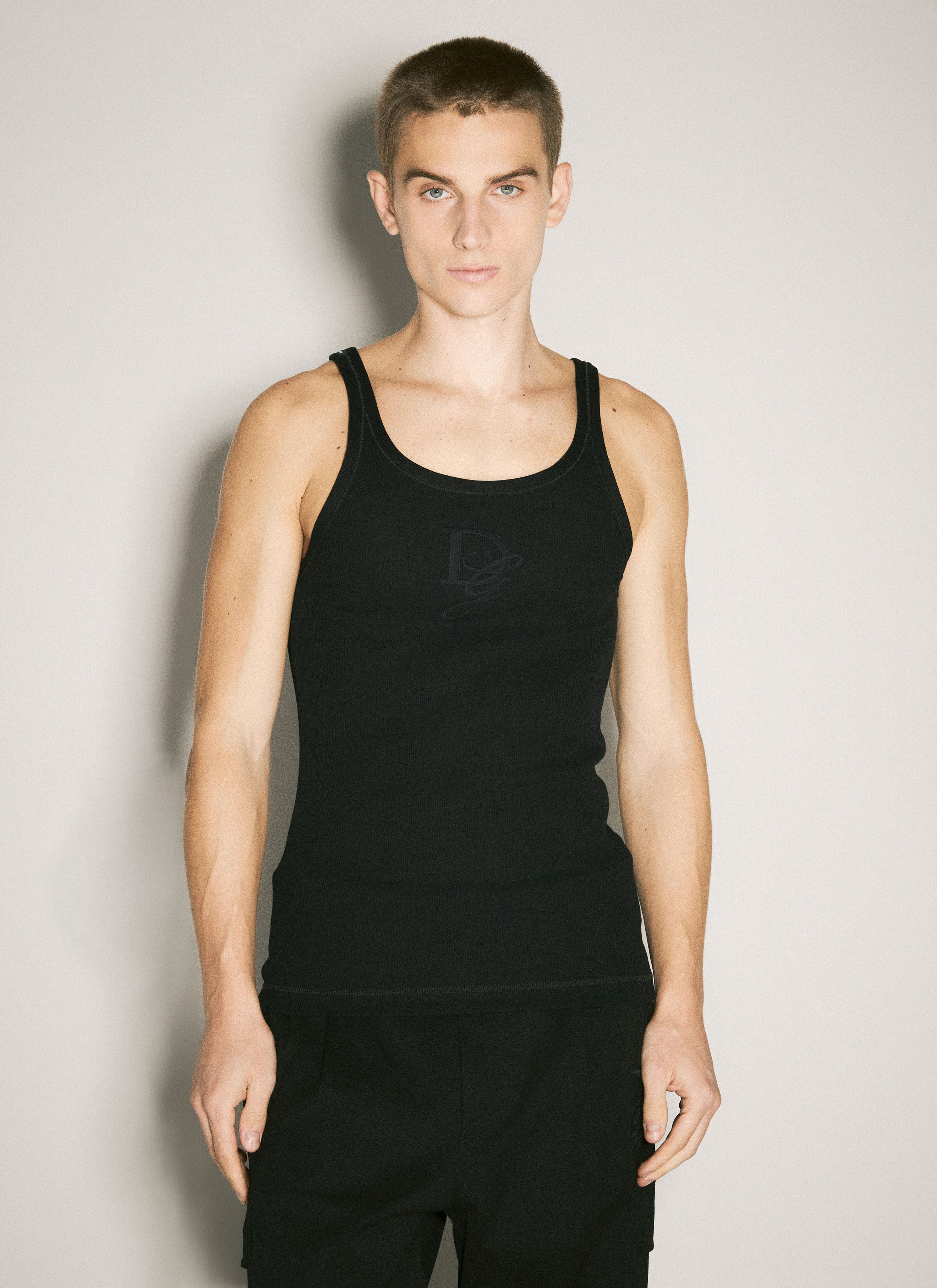 Dolce & Gabbana Logo Embroidery Tank Top Size US M / EU 48-50 / 2 - 1 Thumbnail