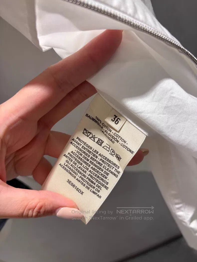 Hermes Hermes White polo collar zippered shirt jacket Size XS / US 0-2 / IT 36-38 - 7 Thumbnail