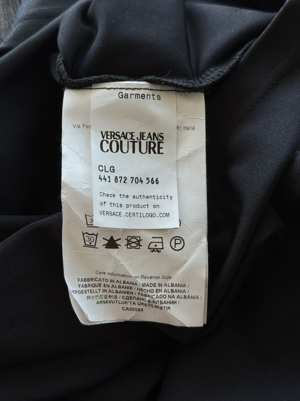 Versace Jeans Couture Versace Jeans Couture centre logo nylon t-shirt Size S / US 4 / IT 40 - 6 Thumbnail
