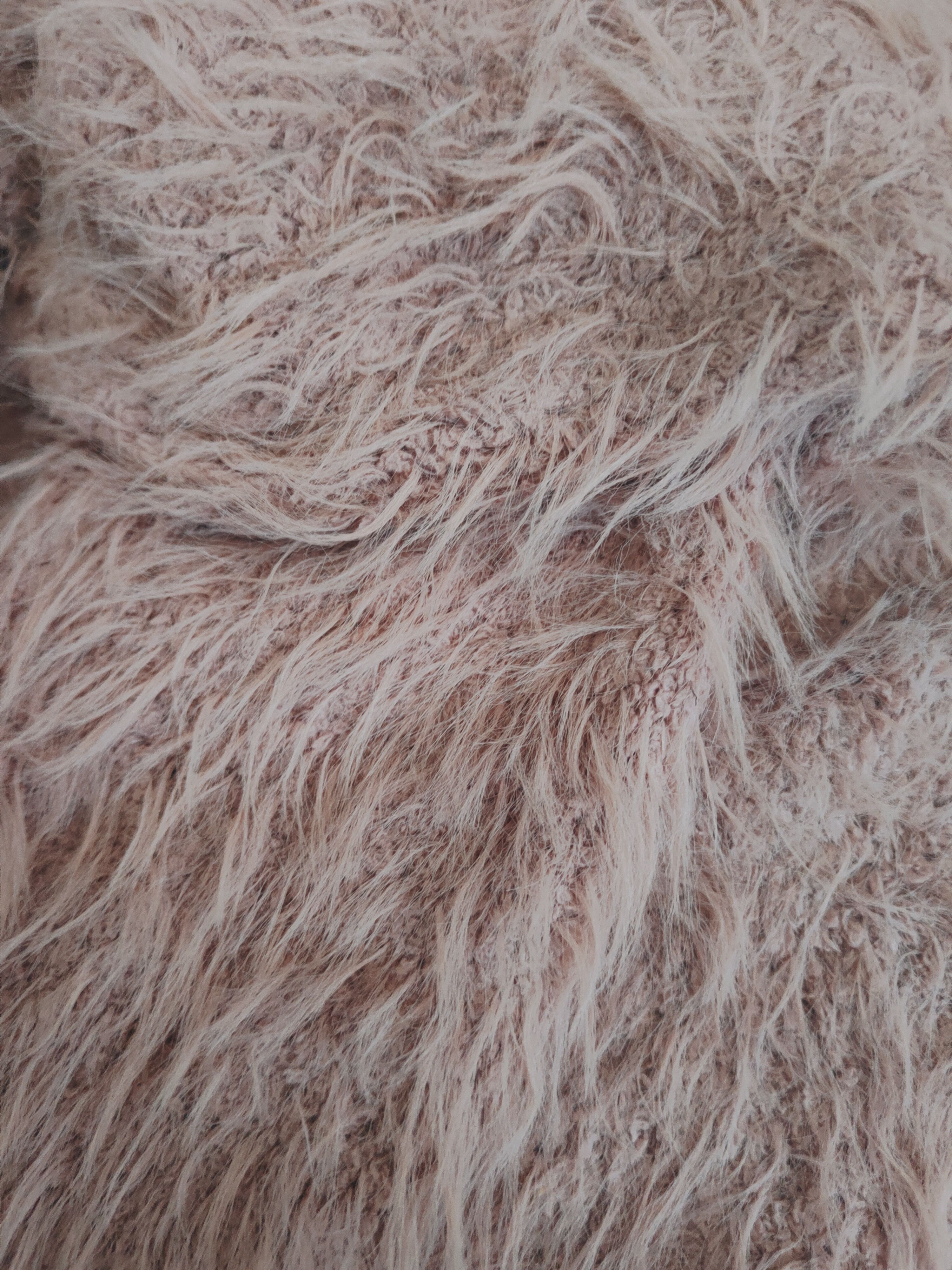 Japanese Brand DL Earth Music & Ecology Pink Fur Mohair Knitwear #46-510 Size US S / EU 44-46 / 1 - 12 Thumbnail