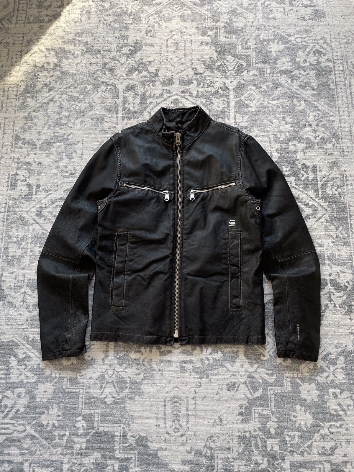 G Star Raw G Star Raw THE REVEND GENUINE LEATHER JACKET