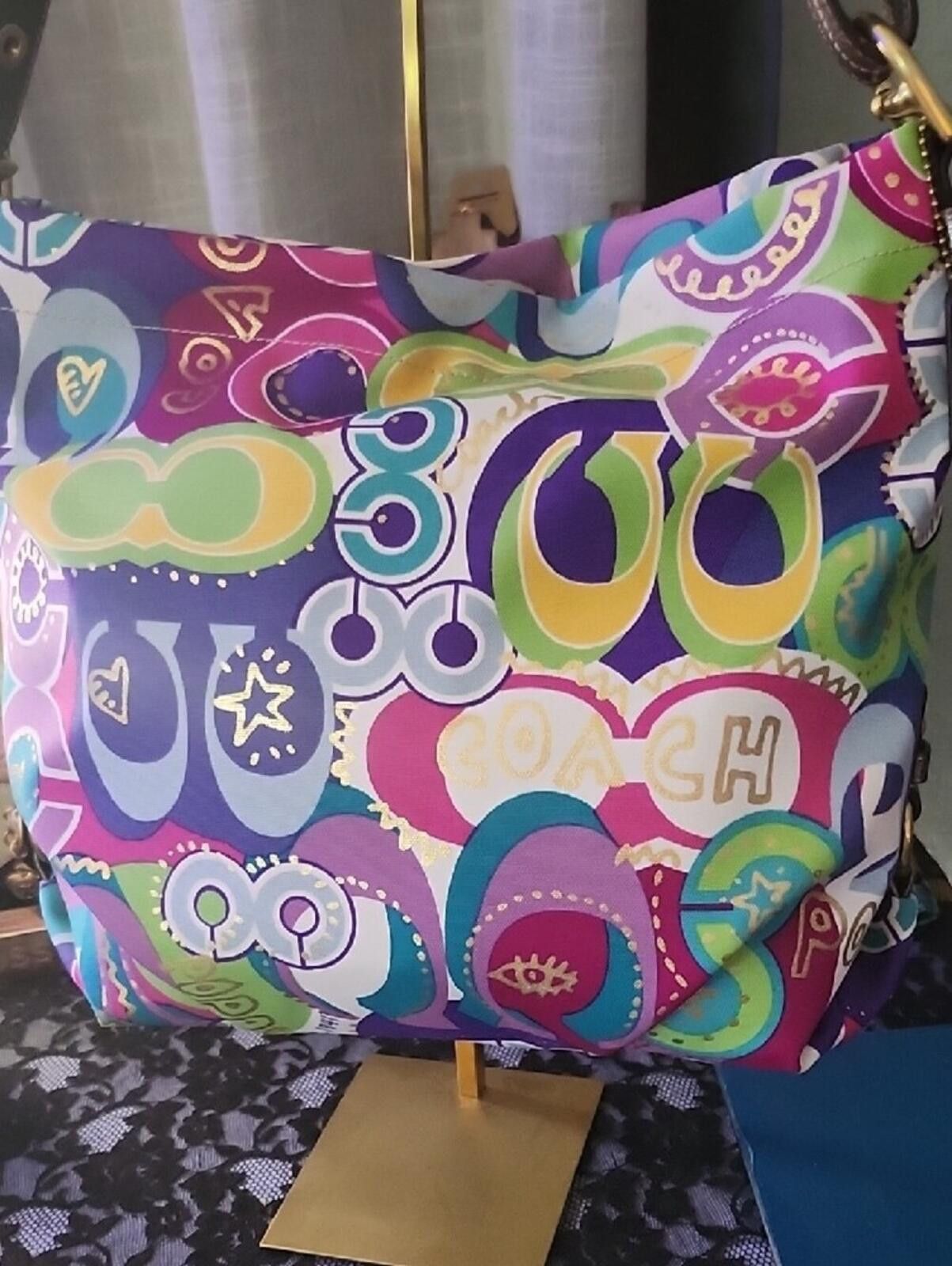 Coach Coach Multicolor Graphic Poppy Shoulder Bag Size ONE SIZE - 6 Thumbnail