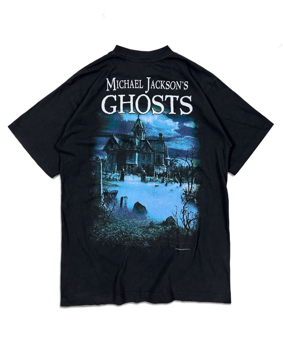 Vintage Vintage 1997 Michael Jackson Ghosts Movie T Shirt Size US L / EU 52-54 / 3 - 4 Thumbnail