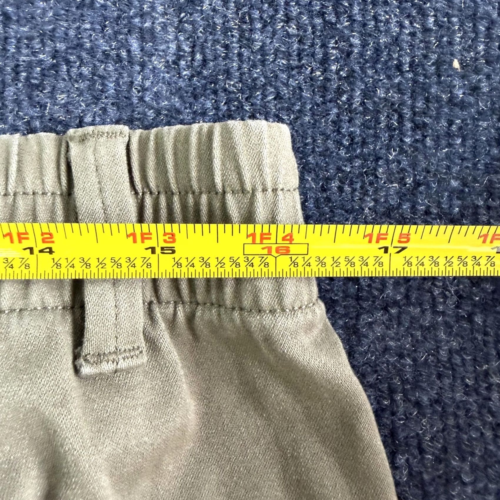 Gap VINTAGE Gap Pants Womens 12 Beige Twill Chino Straight Leg Relaxed Elastic Waist Khakis Size 34" / US 12 / IT 48 - 5 Thumbnail
