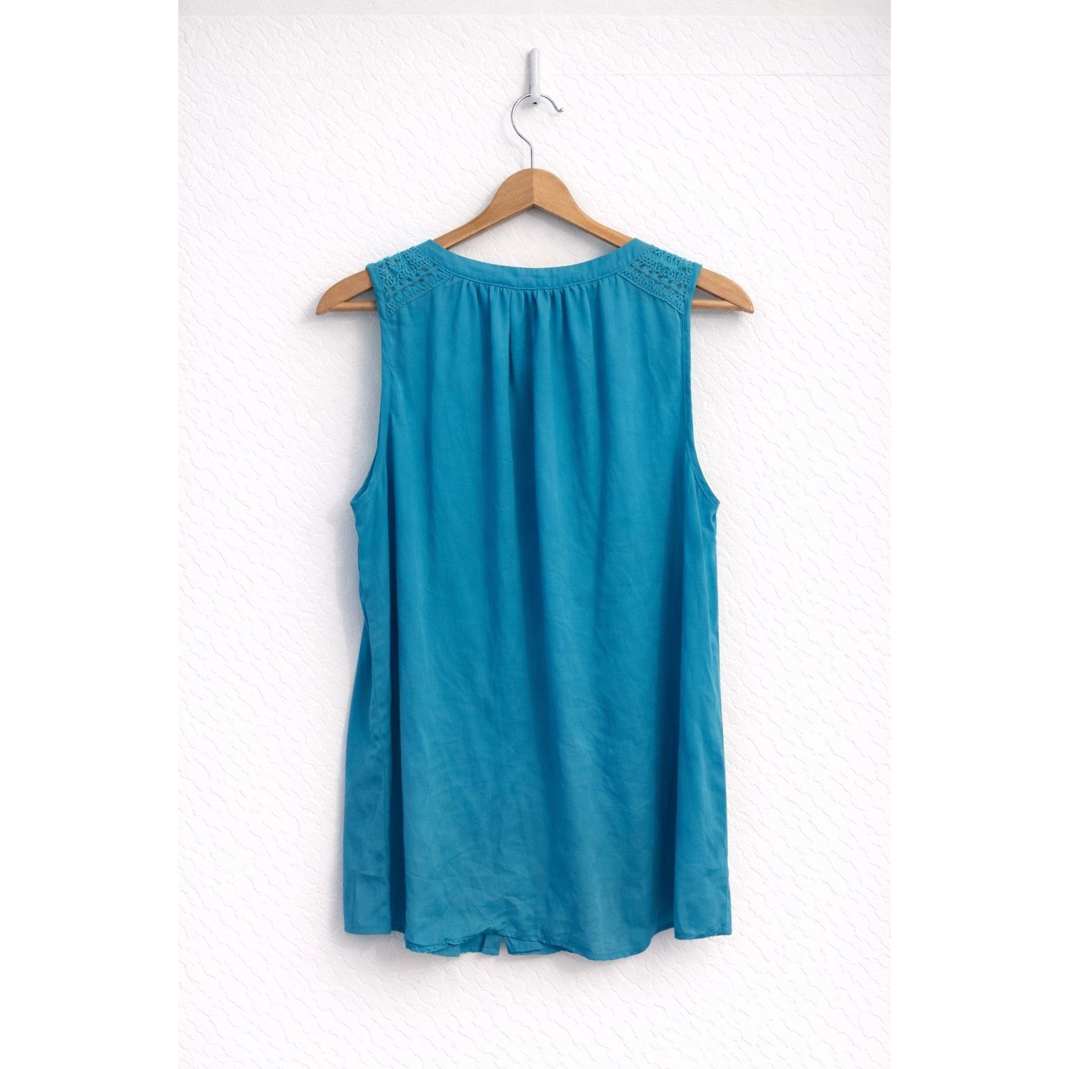 Other Zac & Rachel Teal Sleeveless Button Front Blouse Women’s Sma Size S / US 4 / IT 40 - 2 Thumbnail