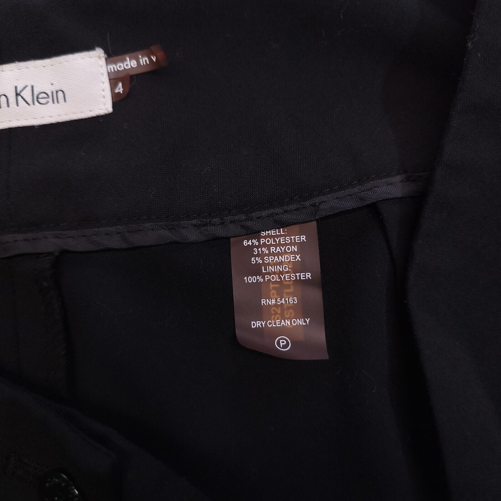 Calvin Klein Calvin Klein Casual Button Dark Wash Pants Womens Size 4 Size 30" / US 8 / IT 44 - 5 Thumbnail