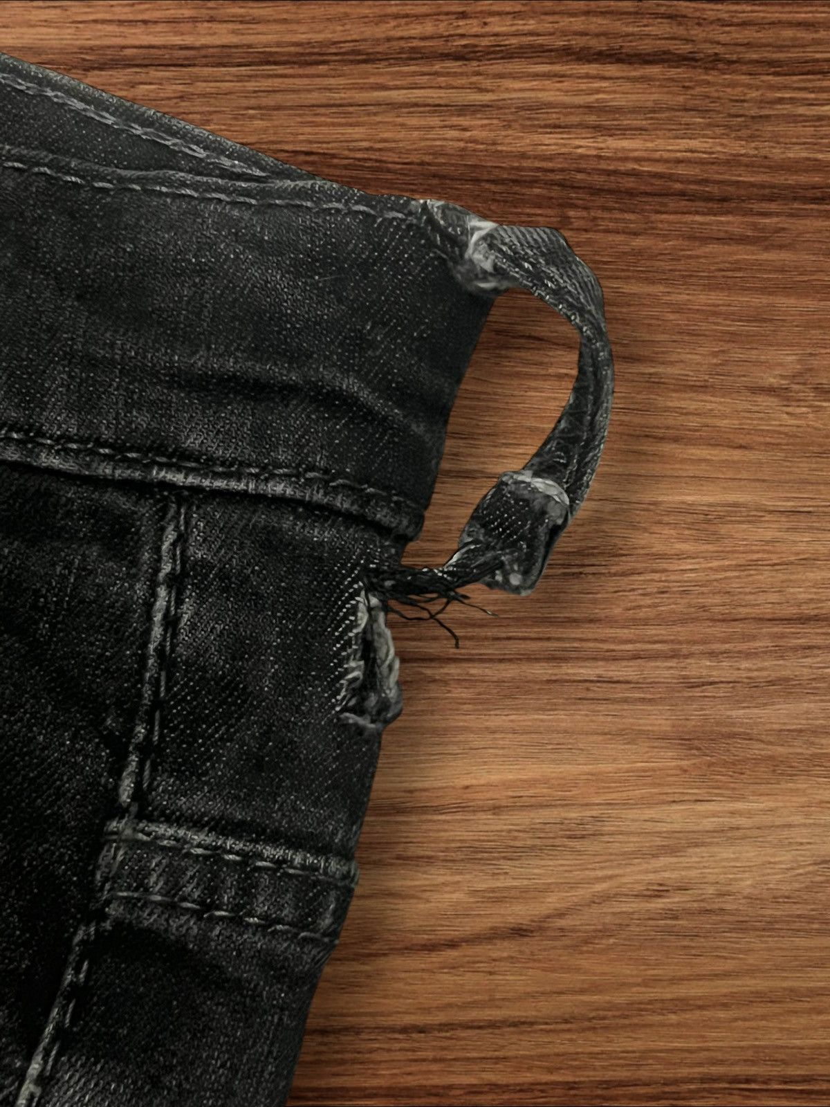 Levi's × Vintage ⚡️Y2K⚡️Vintage Y2K Levi’s 569 Black Faded Washed Grunge Jeans Size US 34 / EU 50 - 6 Thumbnail