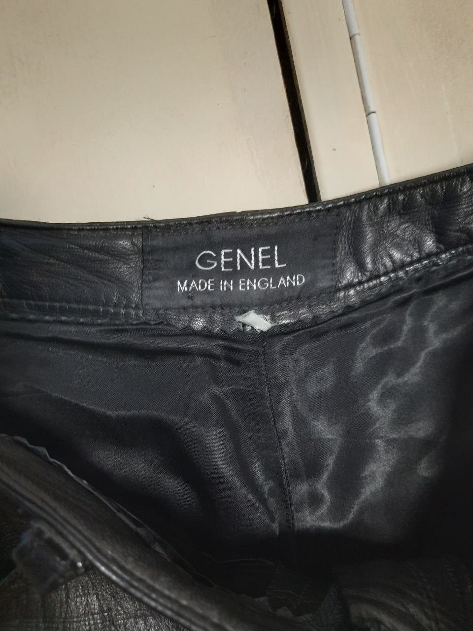 Genuine Leather Genel London Leather Pants size UK8 Size 27" / US 4 / IT 40 - 18 Thumbnail