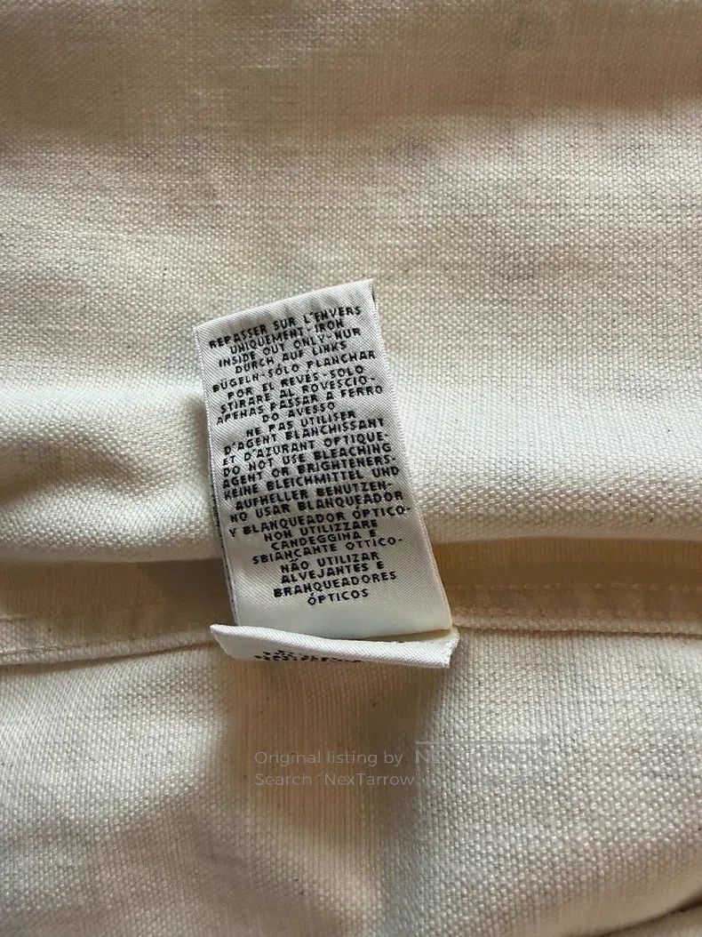 Hermes Hermes Pig Nose Full Logo Denim Jacket Beige Size XXS / US 00 / IT 34 - 5 Thumbnail