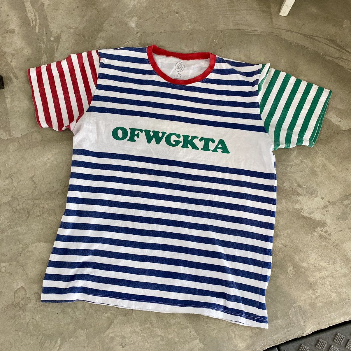 Ofwgkta striped hotsell t shirt