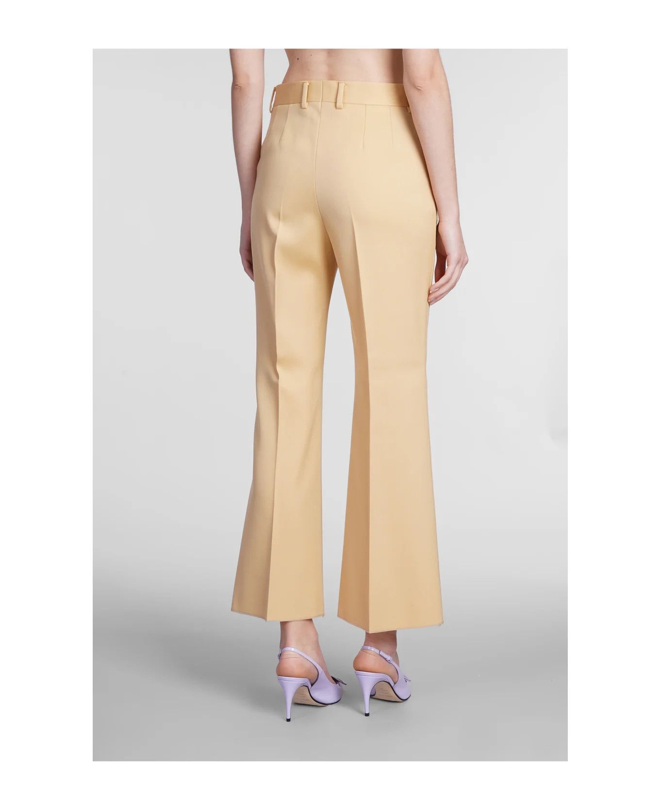 Lanvin o1y0326 Casual Pant in Beige Size 27" / US 4 / IT 40 - 3 Thumbnail