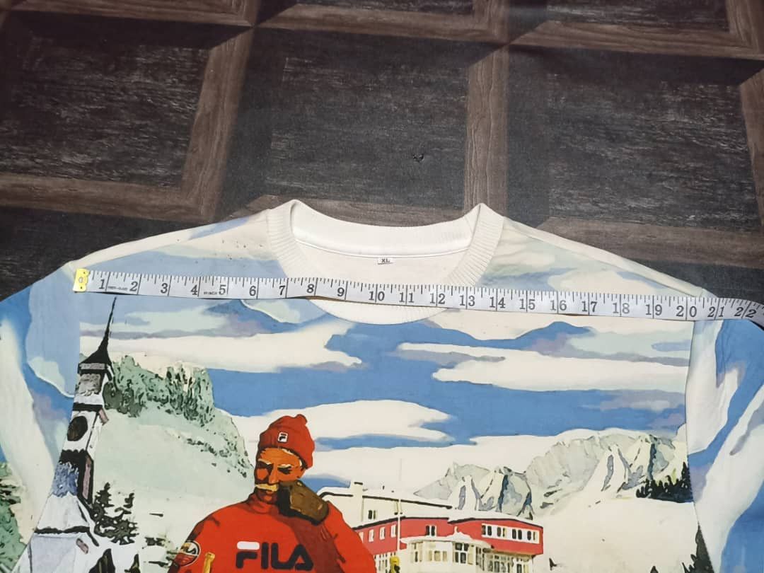 Fila Fila Overprint Sweatshirt Size US XL / EU 56 / 4 - 14 Thumbnail