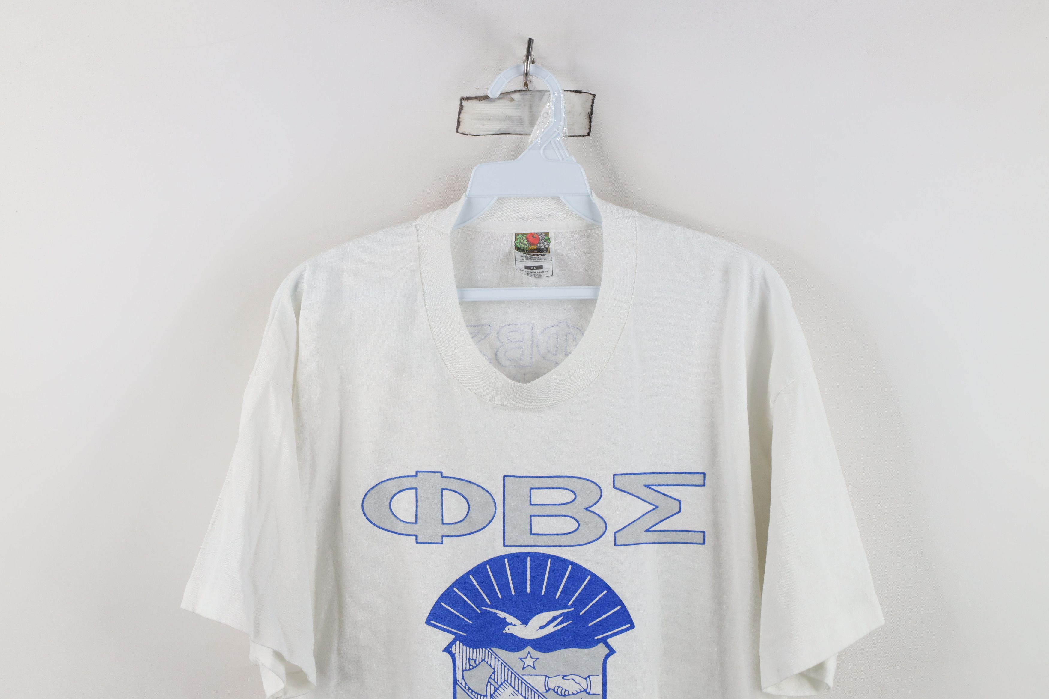 Vintage Vintage 90s Beta Sigma Fraternity Short Sleeve T-Shirt USA Size US XL / EU 56 / 4 - 2 Thumbnail