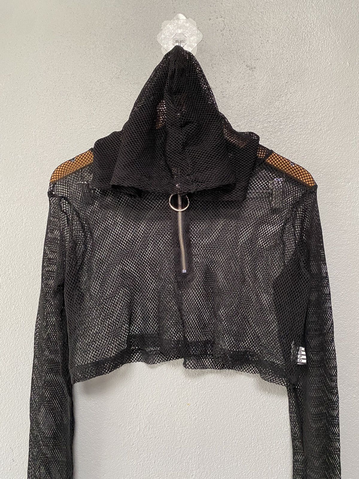 Japanese Brand Avant garde Dimine Comedy mesh style hoodie Y2K fesyen Size S / US 4 / IT 40 - 9 Thumbnail
