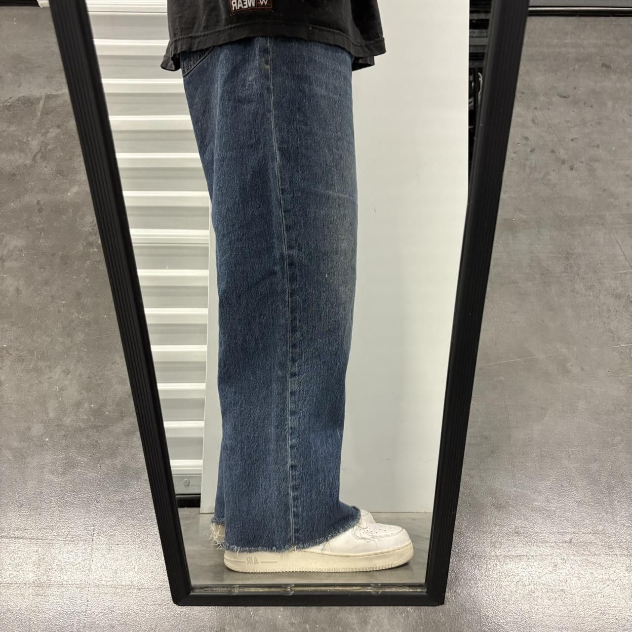 Old Navy Crazy Vintage Y2K/2000s Super Baggy Wideleg Old Navy Skater Style dark Wash Denim Jeans! Size US 34 / EU 50 - 2 Thumbnail